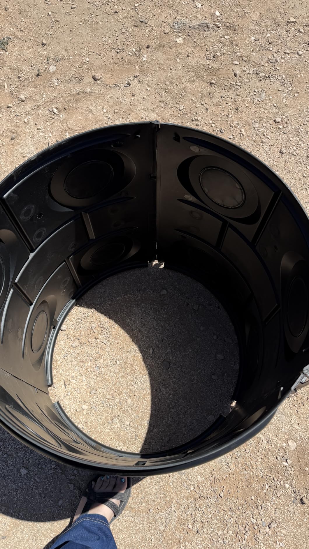 50 Gallon Stormwater Dry Well for Yard Drainage, Underground Stormwater Detention & Infiltration System, Modular Open-Bottom Dry Well Kit with 3 Side Panels, 1 Cover for Rainwater Collection, 1PC customer photo 1