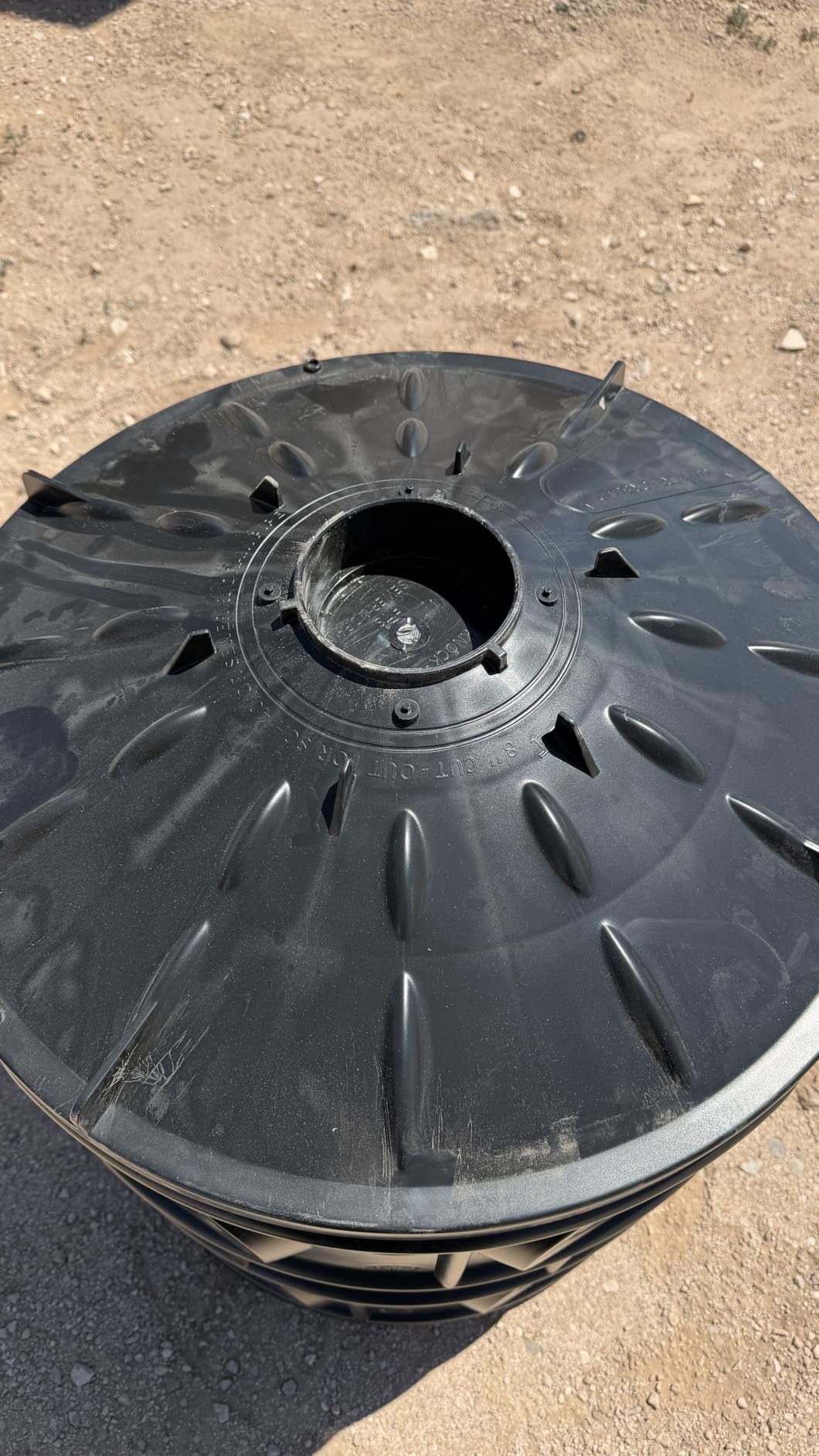 50 Gallon Stormwater Dry Well for Yard Drainage, Underground Stormwater Detention & Infiltration System, Modular Open-Bottom Dry Well Kit with 3 Side Panels, 1 Cover for Rainwater Collection, 1PC customer photo 2