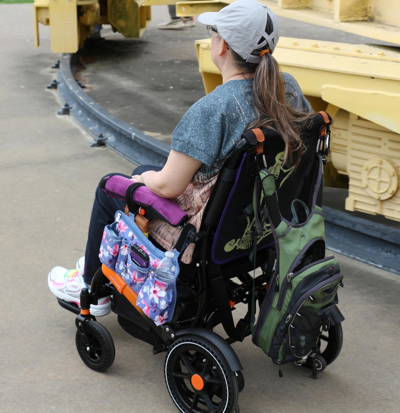 Lightweight Electric Wheelchair for Adults, Brushless Motor | 36LBS Portable Motorized Wheelchair for Seniors, 500W Brushless Motor, Airline Approval, LED Lights, 15 MI Range customer photo 1