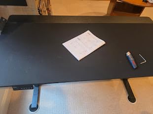 Electric Standing Desk Adjustable - 60 x 30 Inch Sit Stand Desk with Flip-Top Cable Management, Mouse Pad, Clamp Power Strip, Dual-Beam Frame, 3 Memory Preset Height Adjustable for Home Office customer photo 1