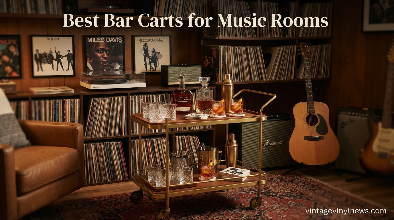 Best Bar Carts for Music Rooms