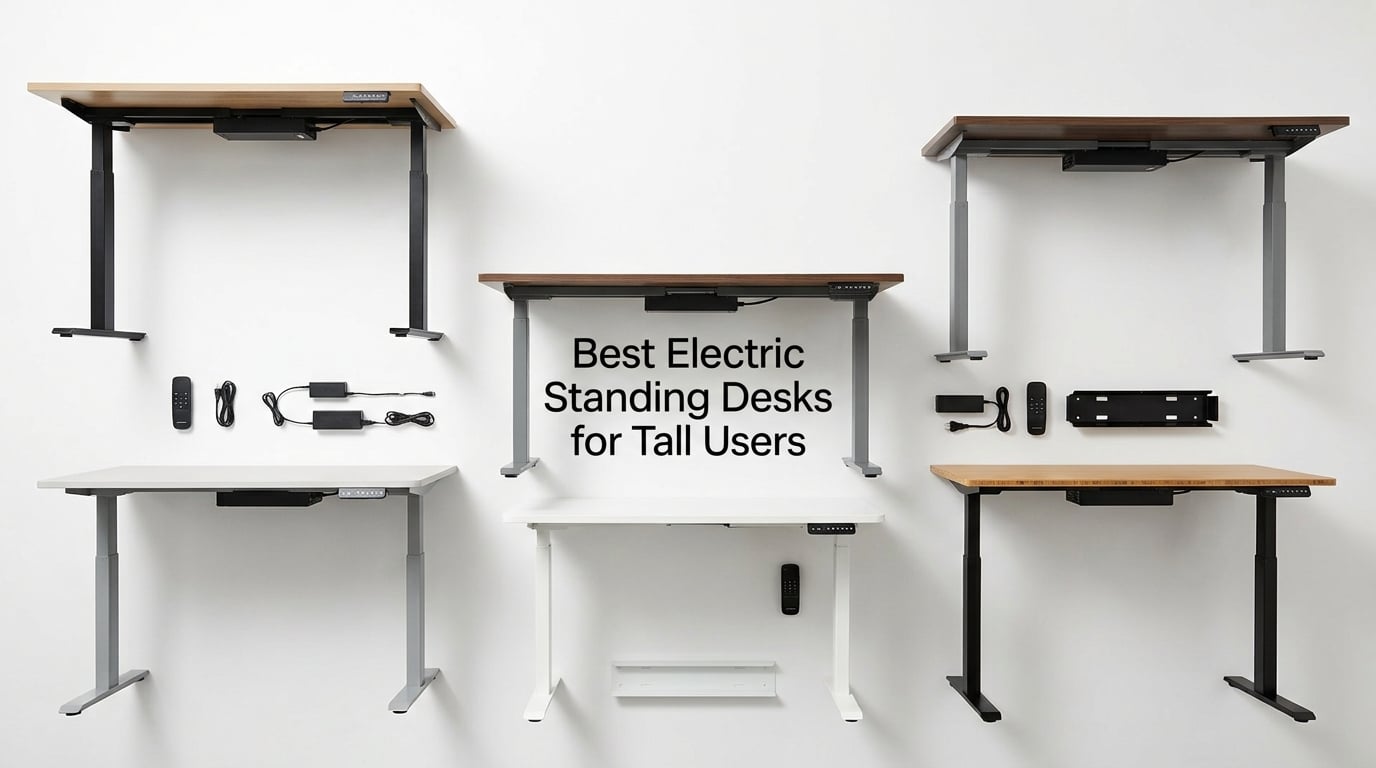 best electric standing desks for tall users