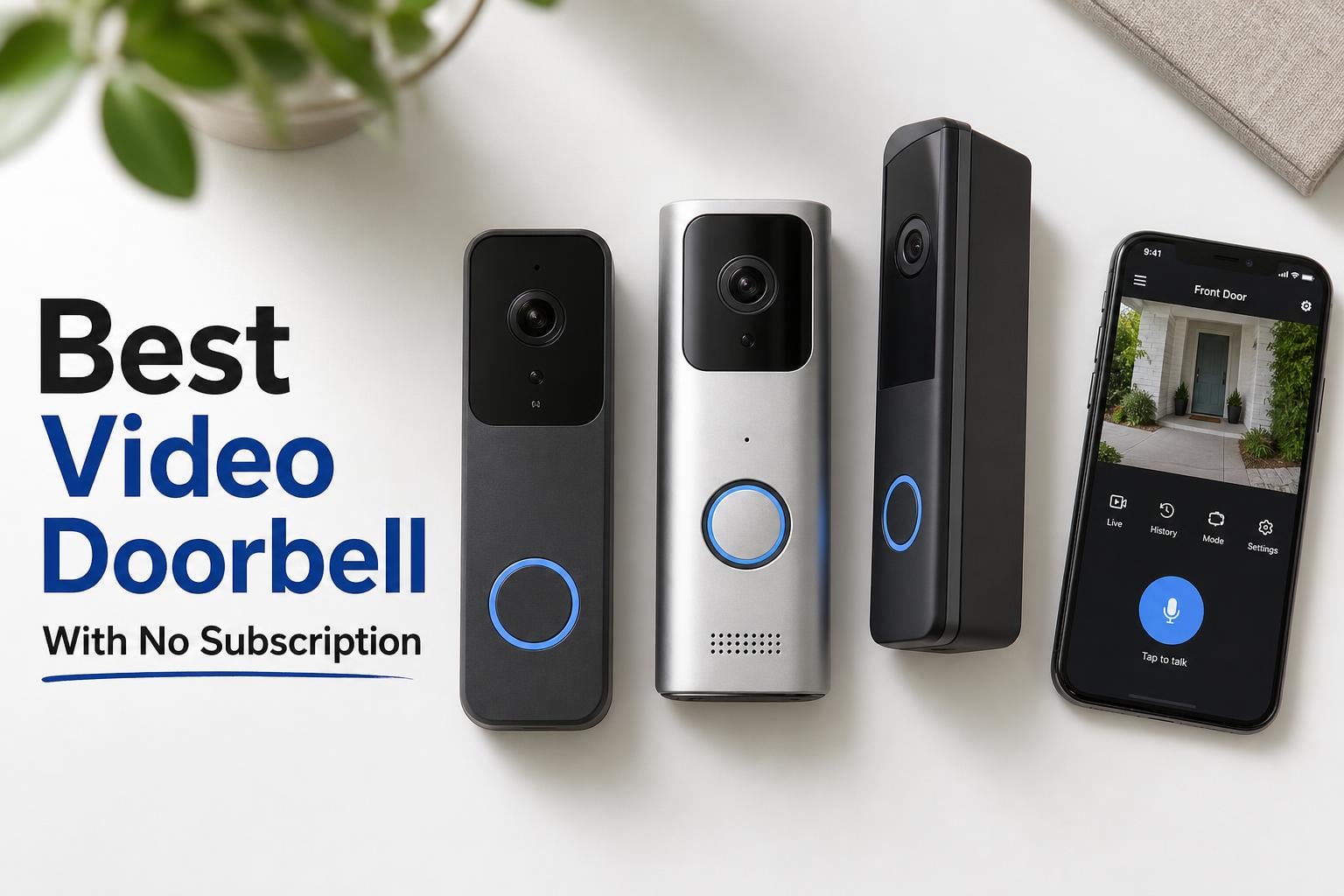 best video doorbells with no subscription