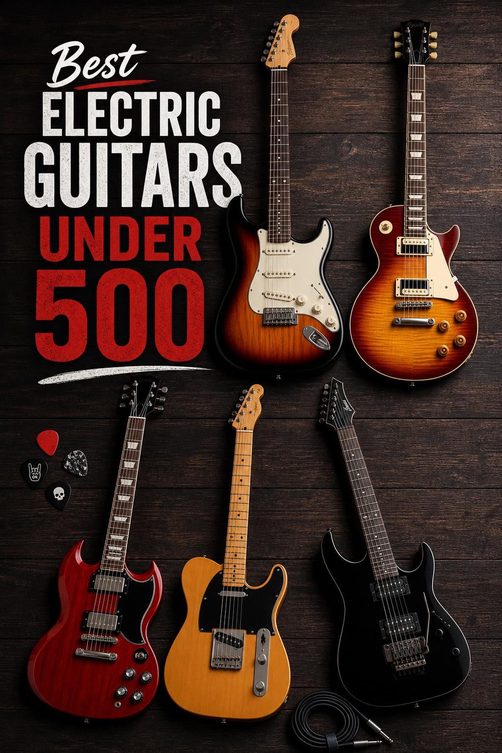 best electric guitars under 500
