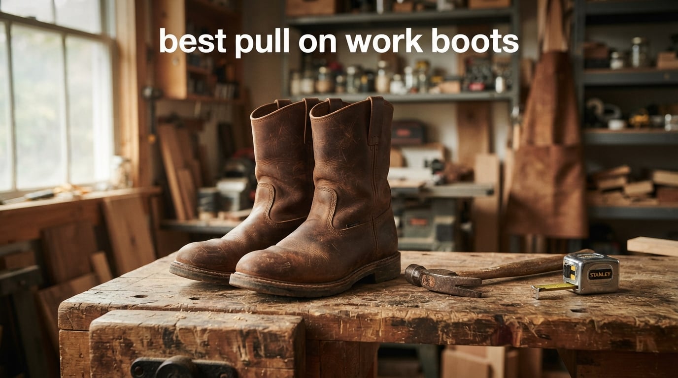best pull on work boots