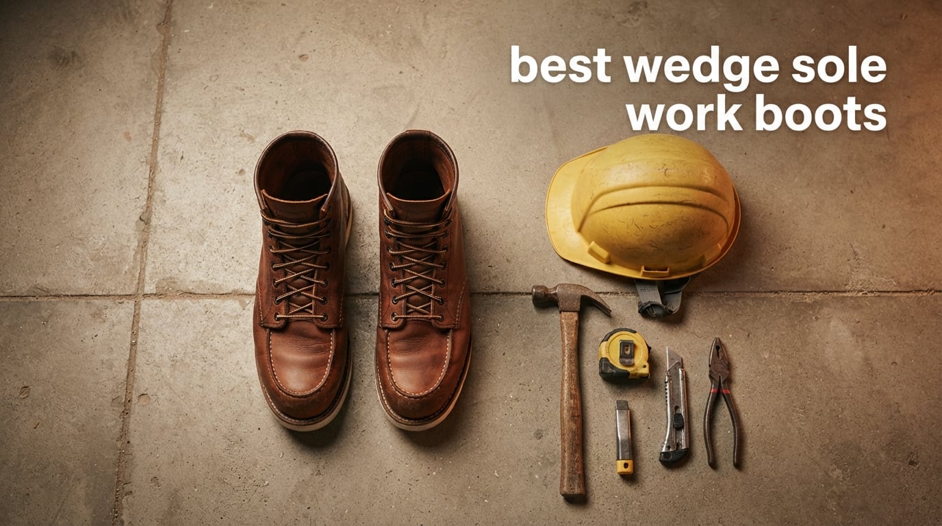 best wedge sole work boots