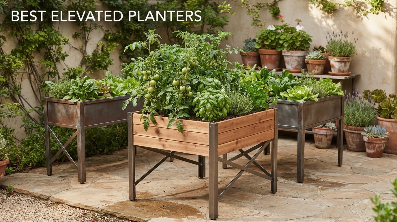 best elevated planters