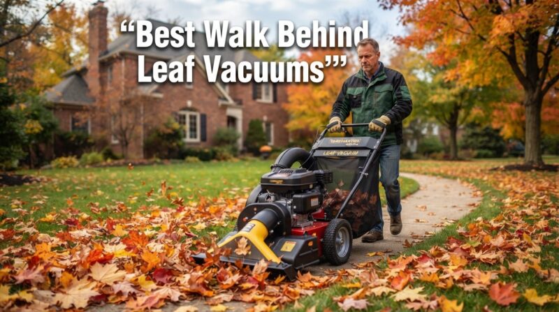 best walk behind leaf vacuums