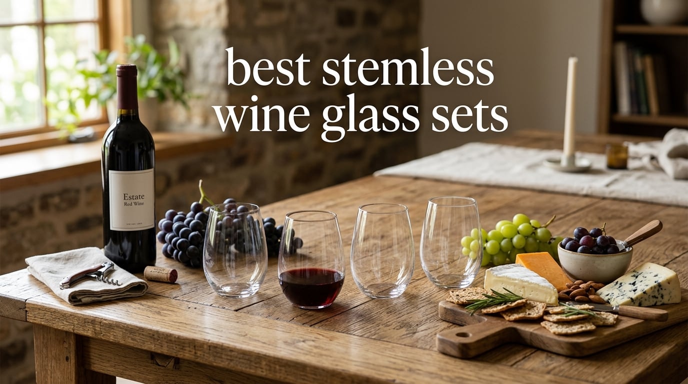 best stemless wine glass sets