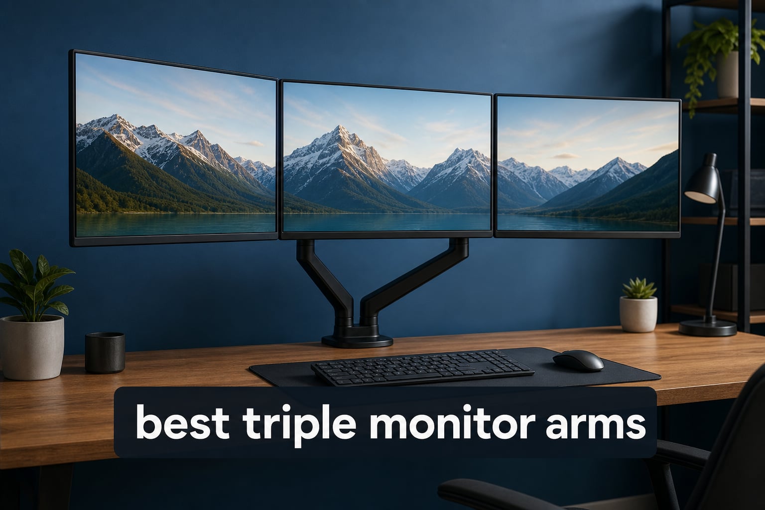 best triple monitor arms