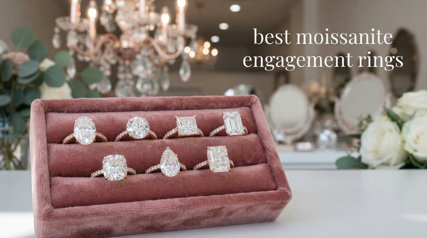 best moissanite engagement rings