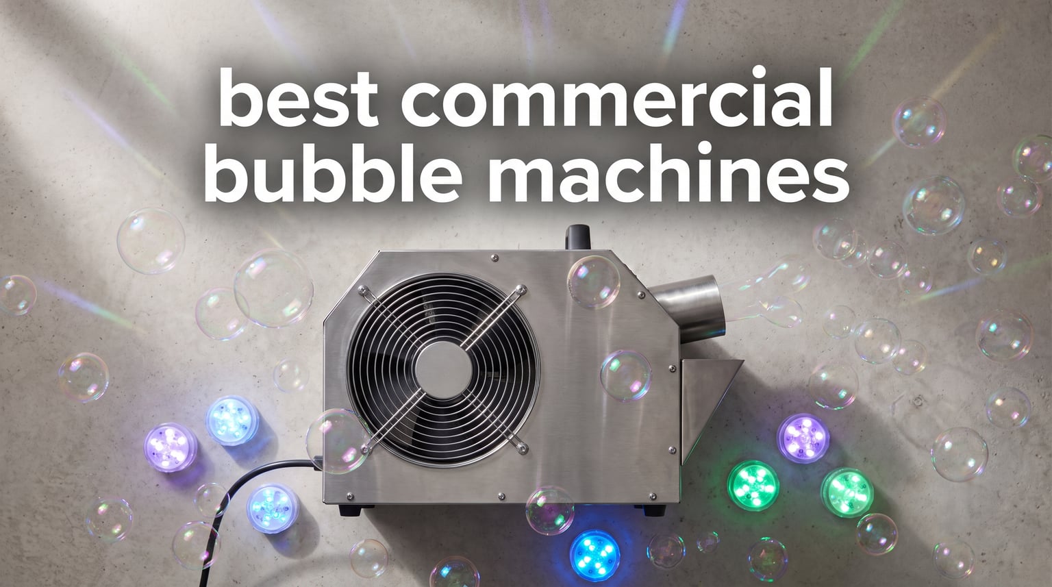 best commercial bubble machines