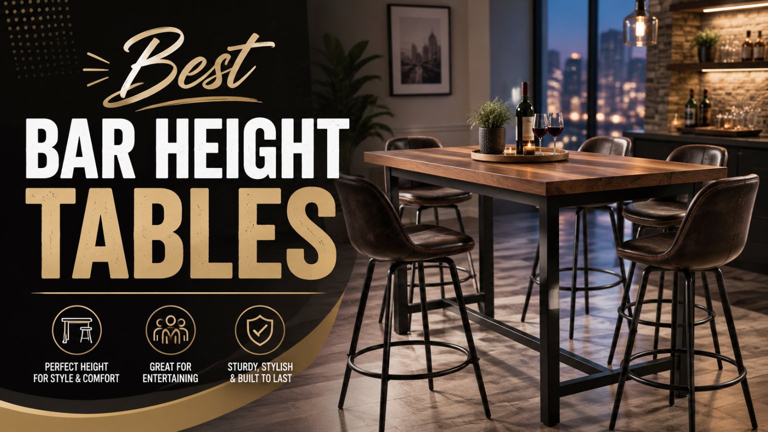 best bar height tables