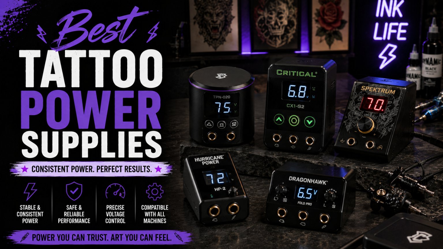 best tattoo power supplies