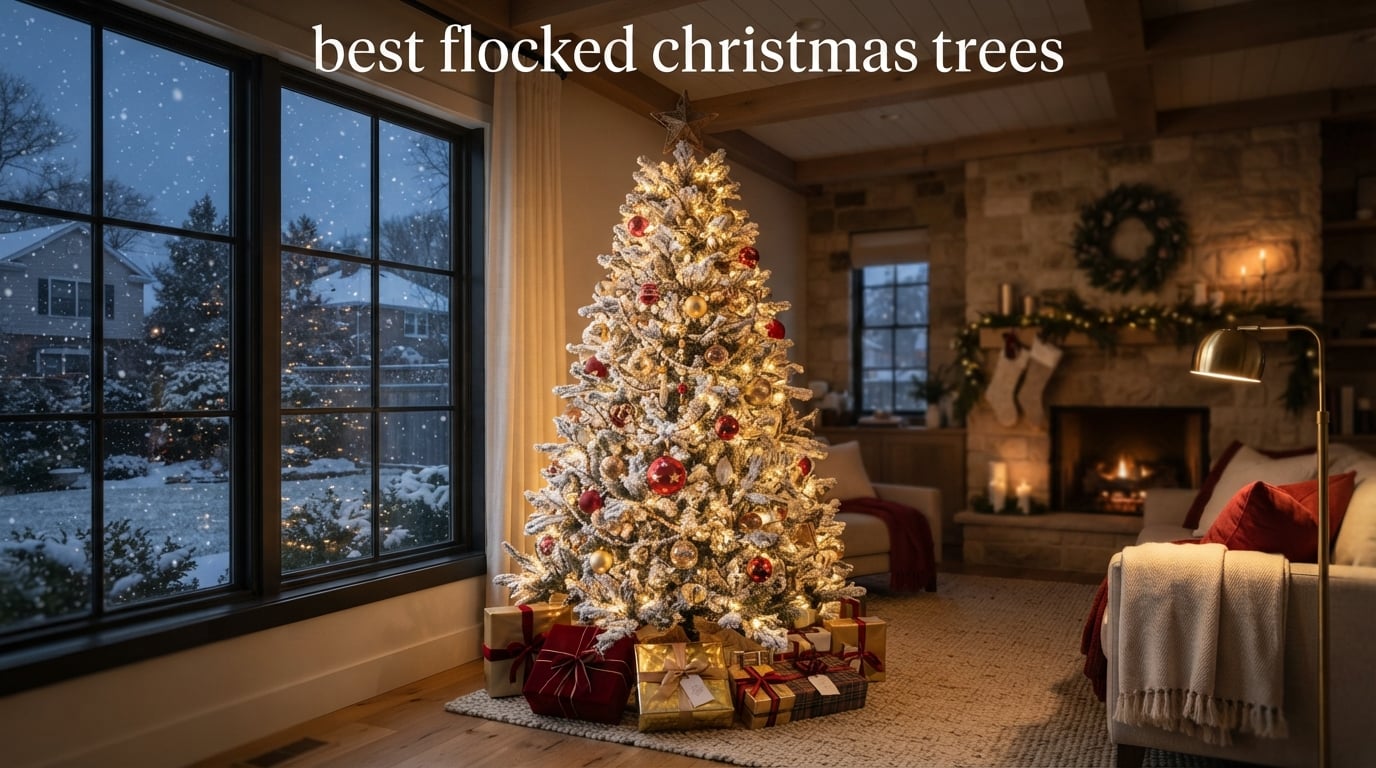 best flocked christmas trees