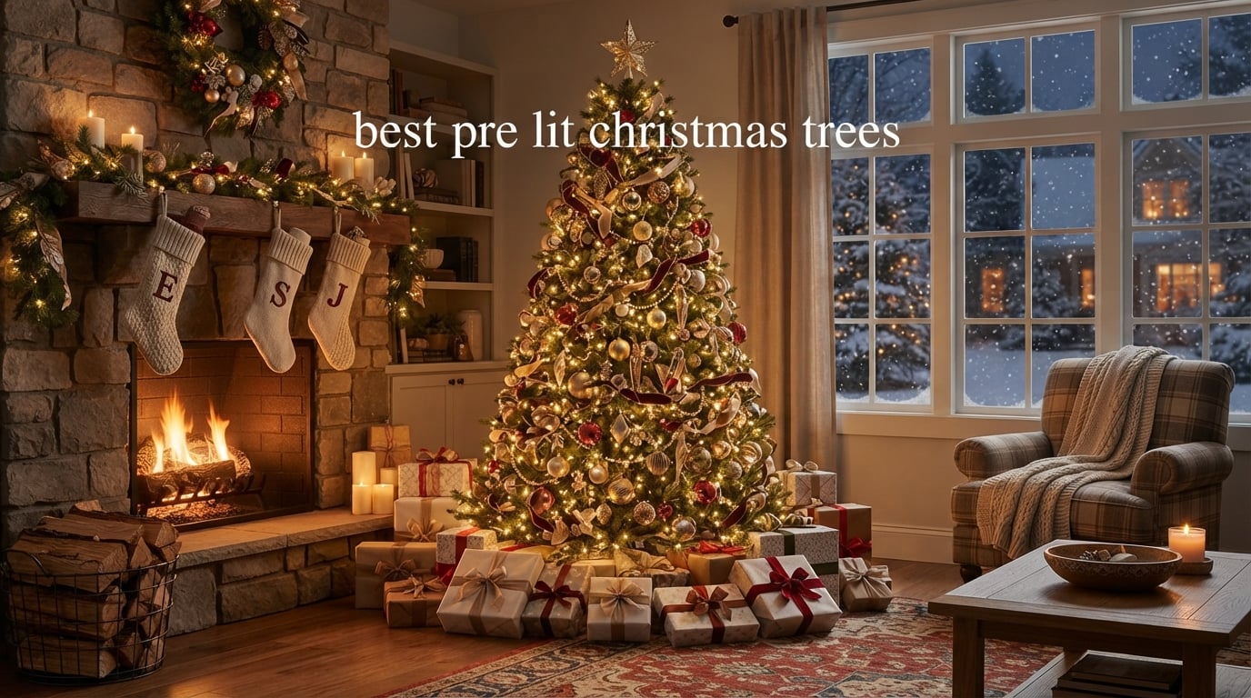 best pre lit christmas trees