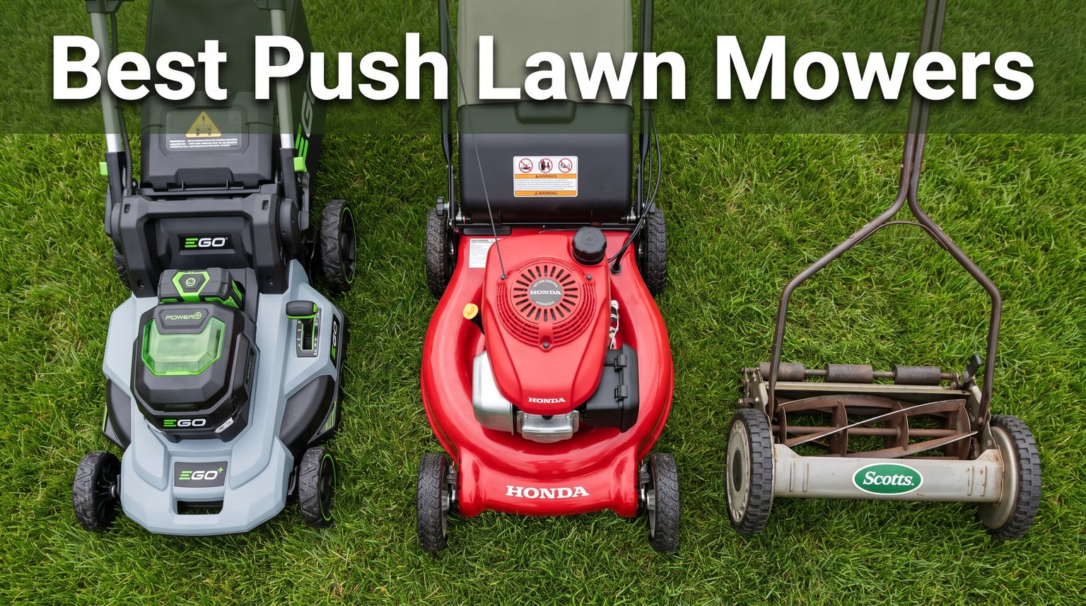 best push lawn mowers