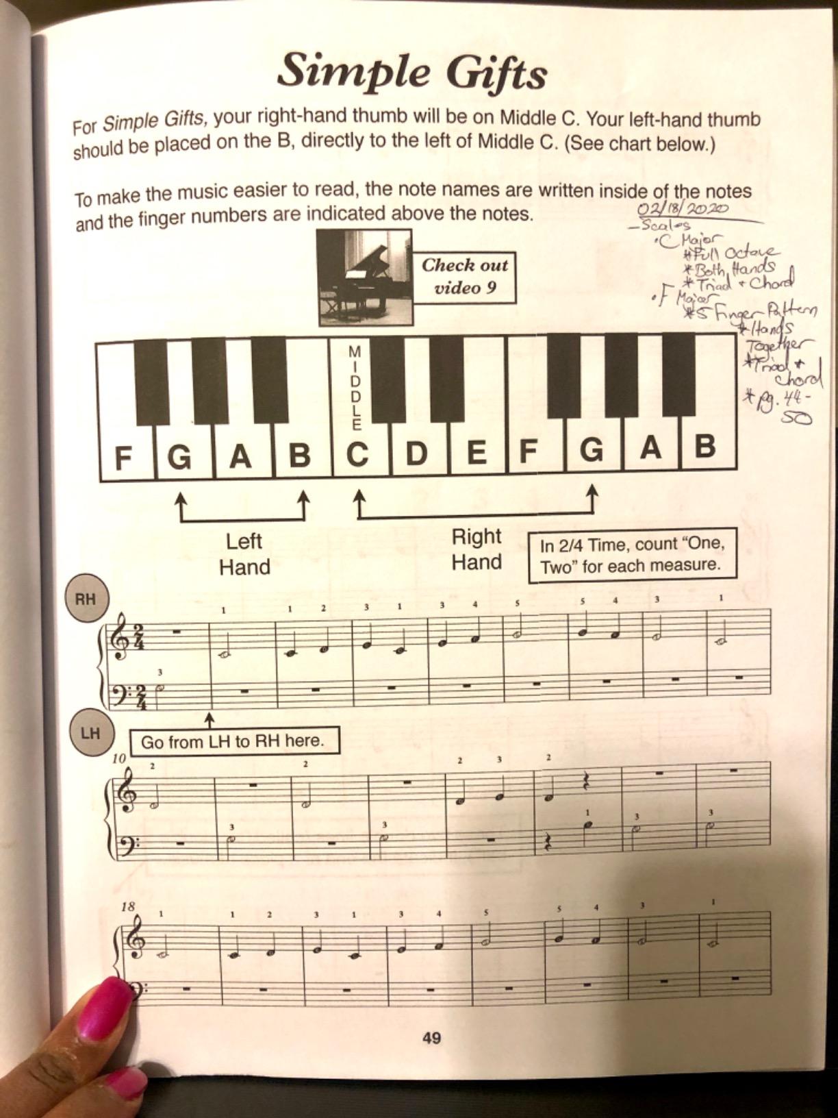 Piano Book for Adult Beginners: Teach Yourself How to Play Famous Piano Songs, Read Music, Theory & Technique (Book & Streaming Video Lessons) customer photo 2