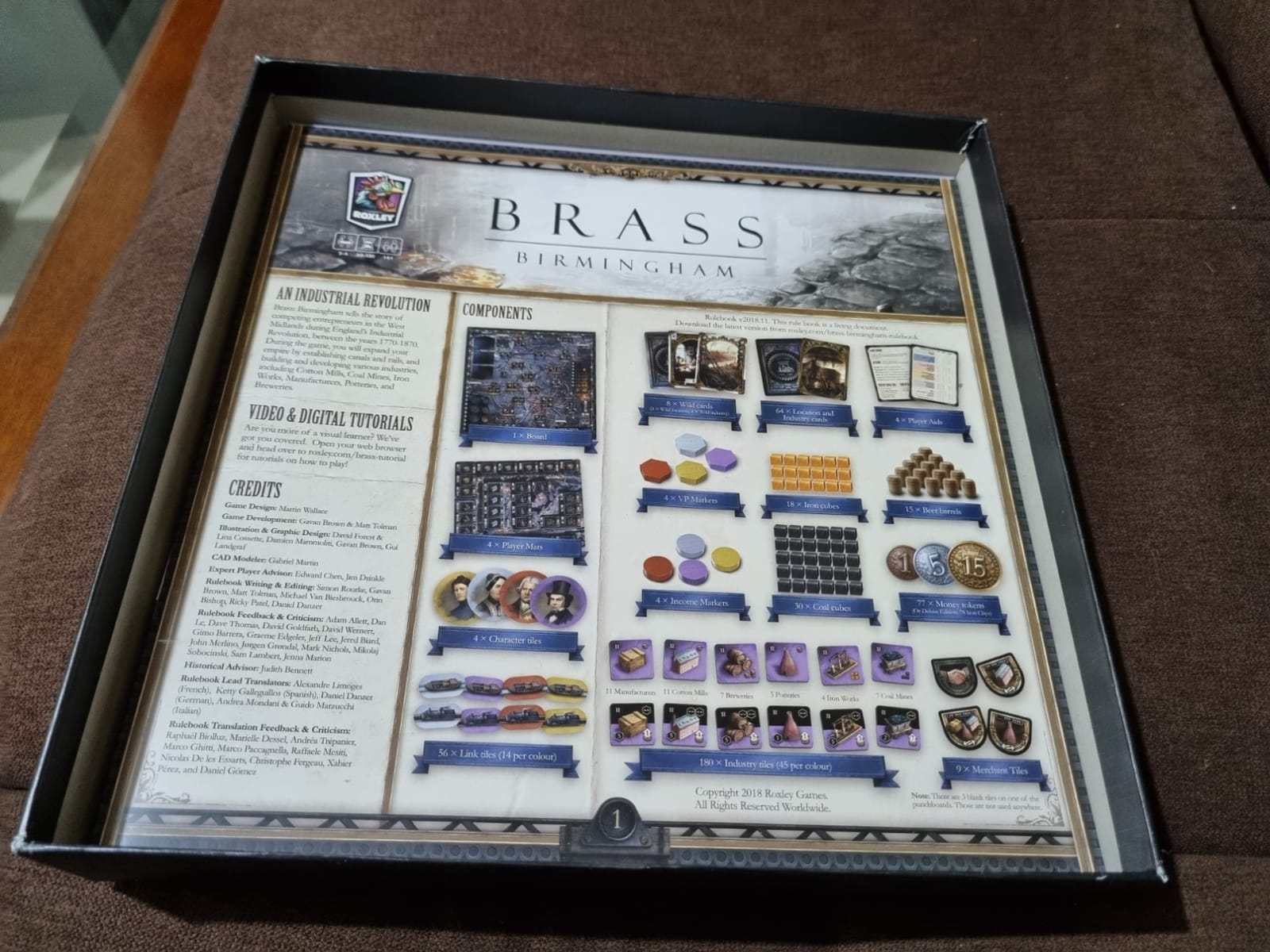 Roxley Games Brass: Birmingham Board Game, Economic Strategy, 2-4 Players | #1 Board Game on Board Geek, Ages 14+, Plays in 60-120 Minutes, Martin Wallace's original masterpiece customer photo 1
