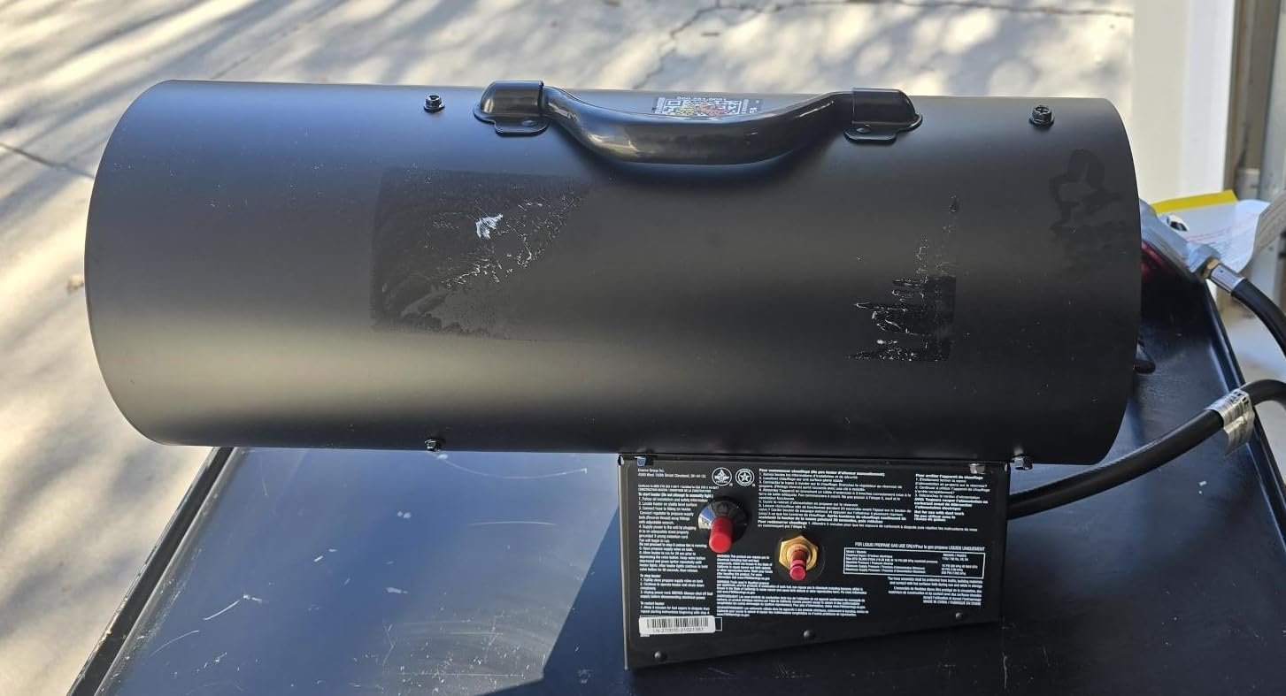 Mr. Heater 35,000 BTU Propane Forced-Air Heater #MH35FA, Black customer photo 2