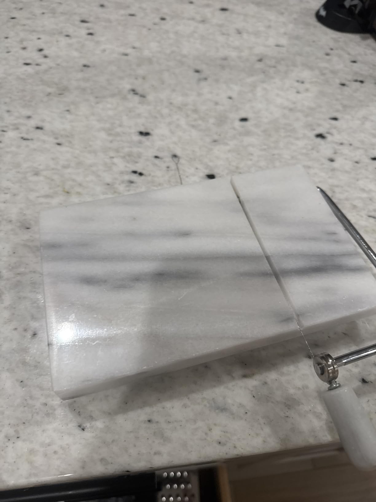 Fox Run Brands 3841COM Fox Run 3841 Marble Cheese Slicer, White customer photo 2