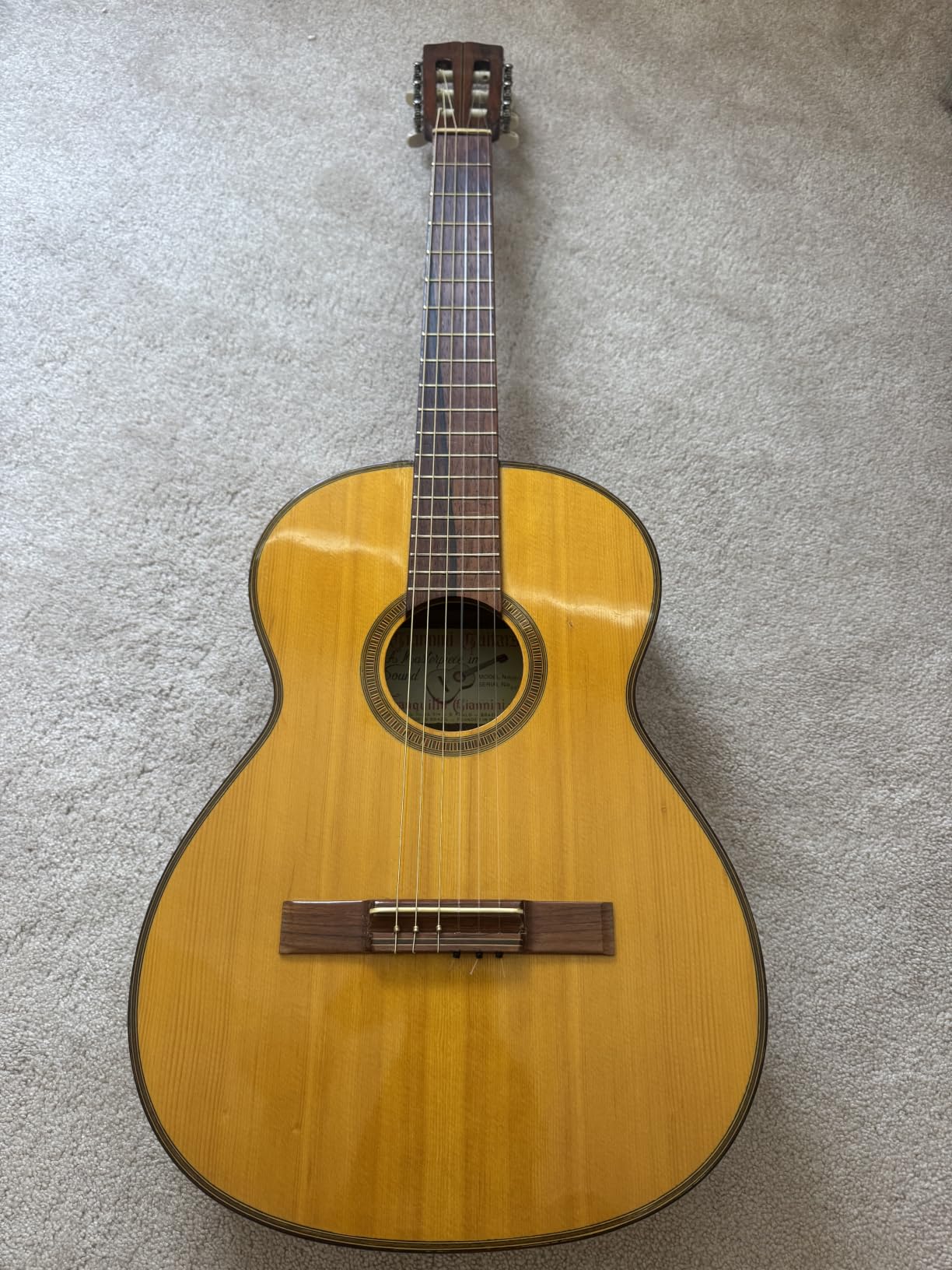 Ernie Ball Folk Nylon Clear & Gold Ball-End 80/20 Bronze Acoustic Guitar Strings, 28-42 Gauge (P02069) customer photo 1