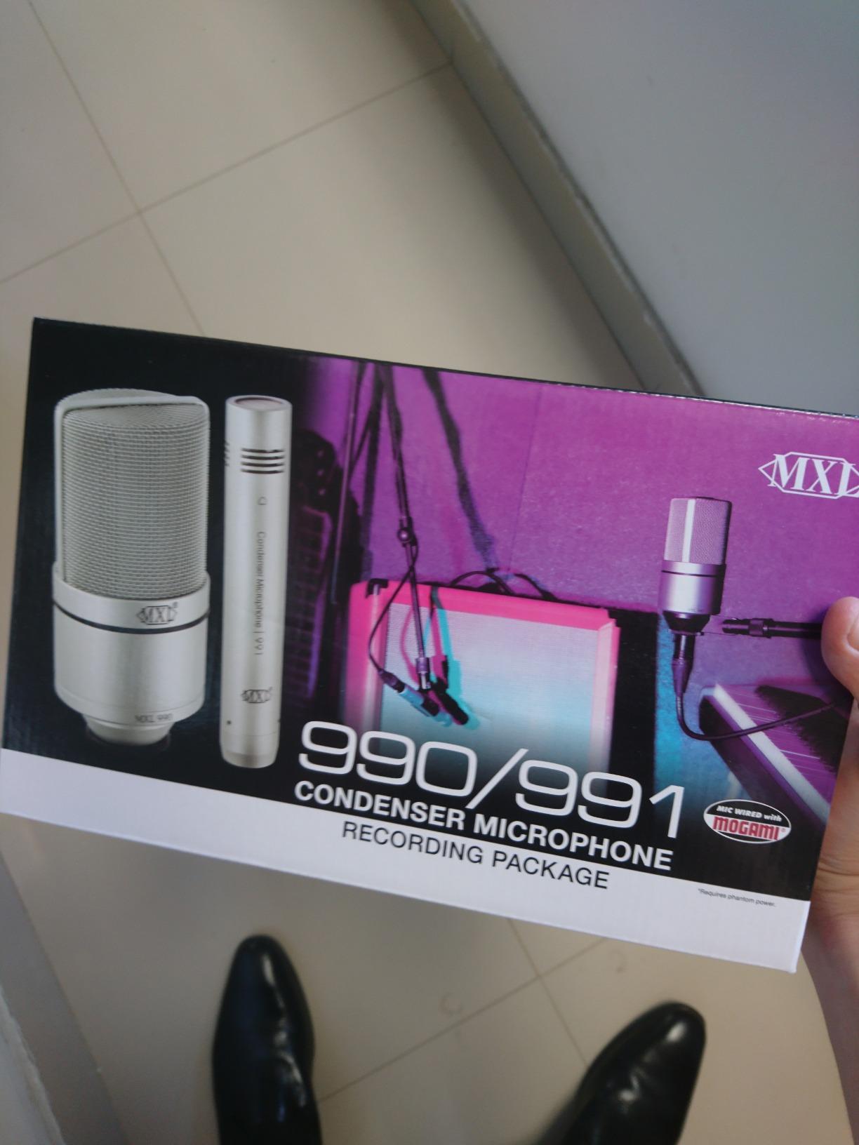 MXL 990/991 Large & Small Diaphragm Condenser Microphone Bundle - Champagne customer photo 2