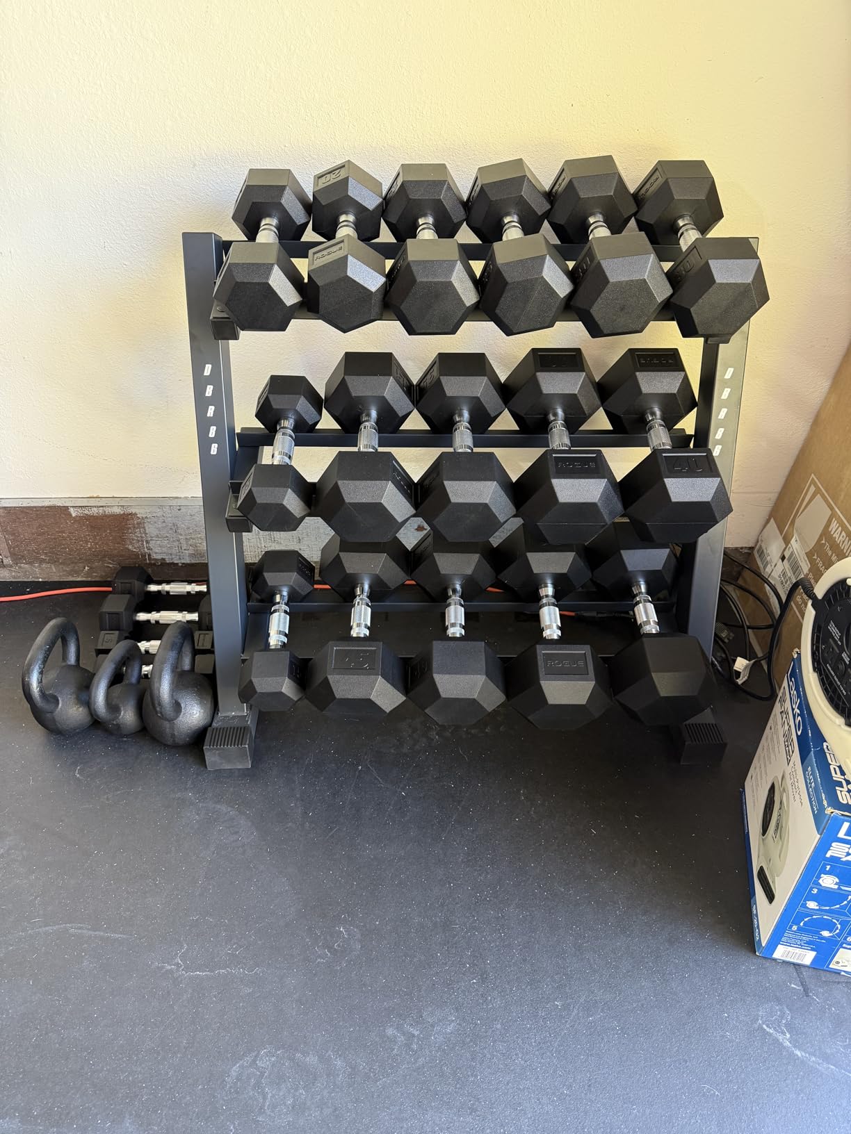Marcy Weight Storage Organizer Racks for Dumbbells, Kettlebells, Weight Plates customer photo 1