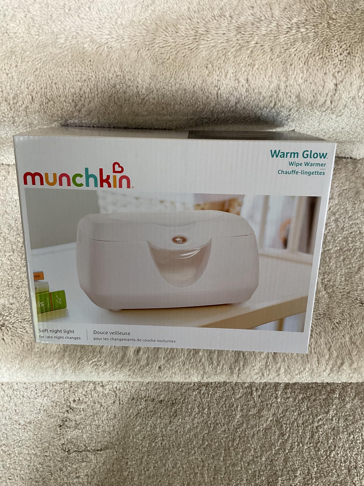 Munchkin Warm Glow Baby Wipe Warmer with Nightlight, White customer photo 2