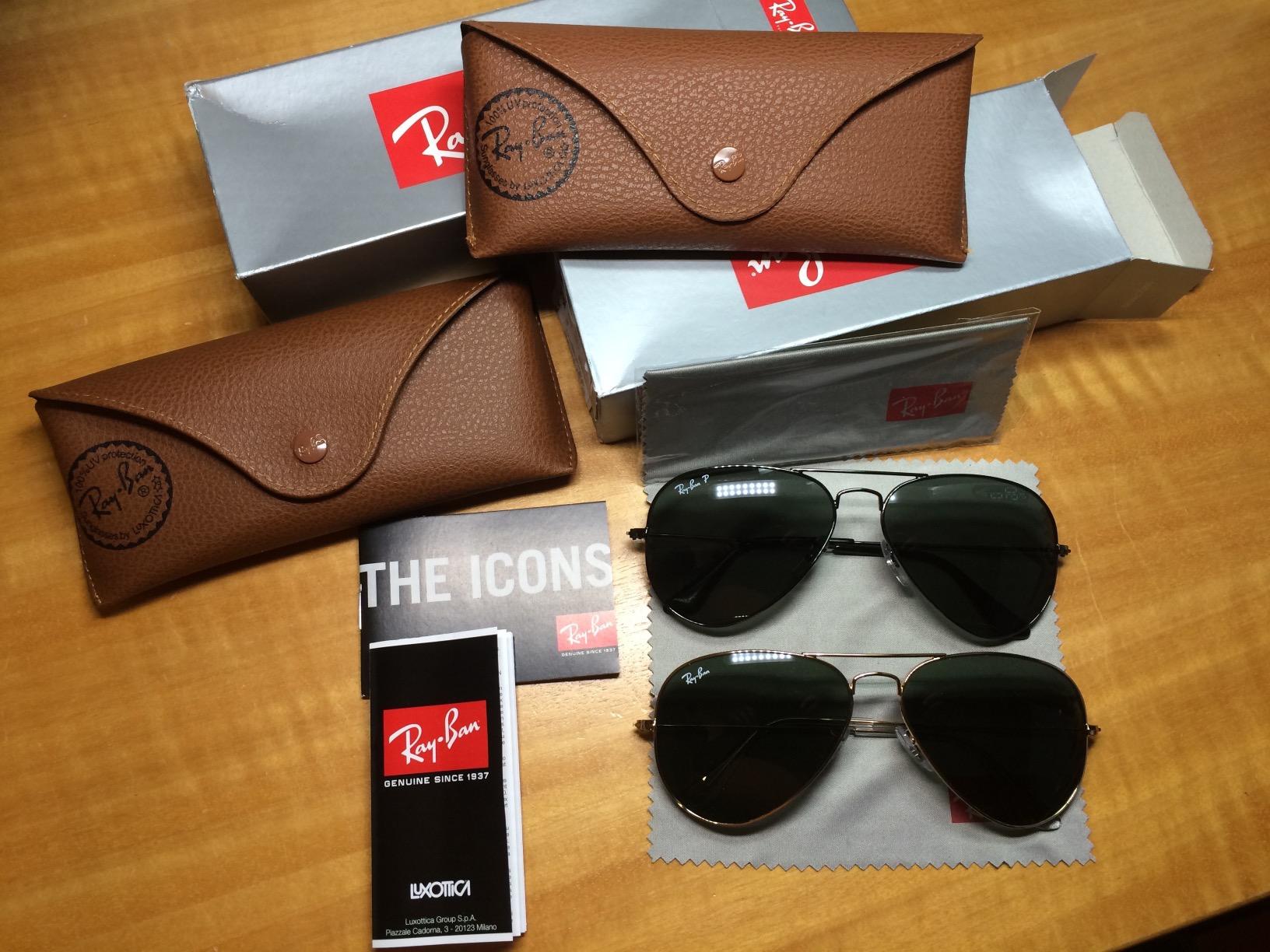 Ray-Ban RB3025 Classic Aviator Sunglasses for Men for Women customer photo 1