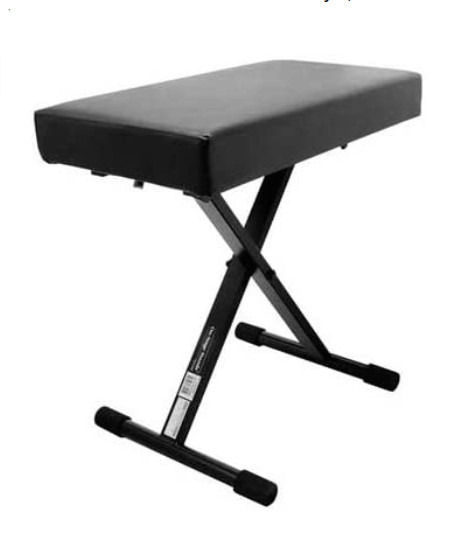 OnStage KT7800+ Deluxe X-Style Keyboard Bench (Portable, Folding, Seating for Keyboards, Synths, Organs, Digital Pianos, Height Adjustable, Padded, Cushioned, Metal Base, Nonslip Rubber Feet, Black) customer photo 1