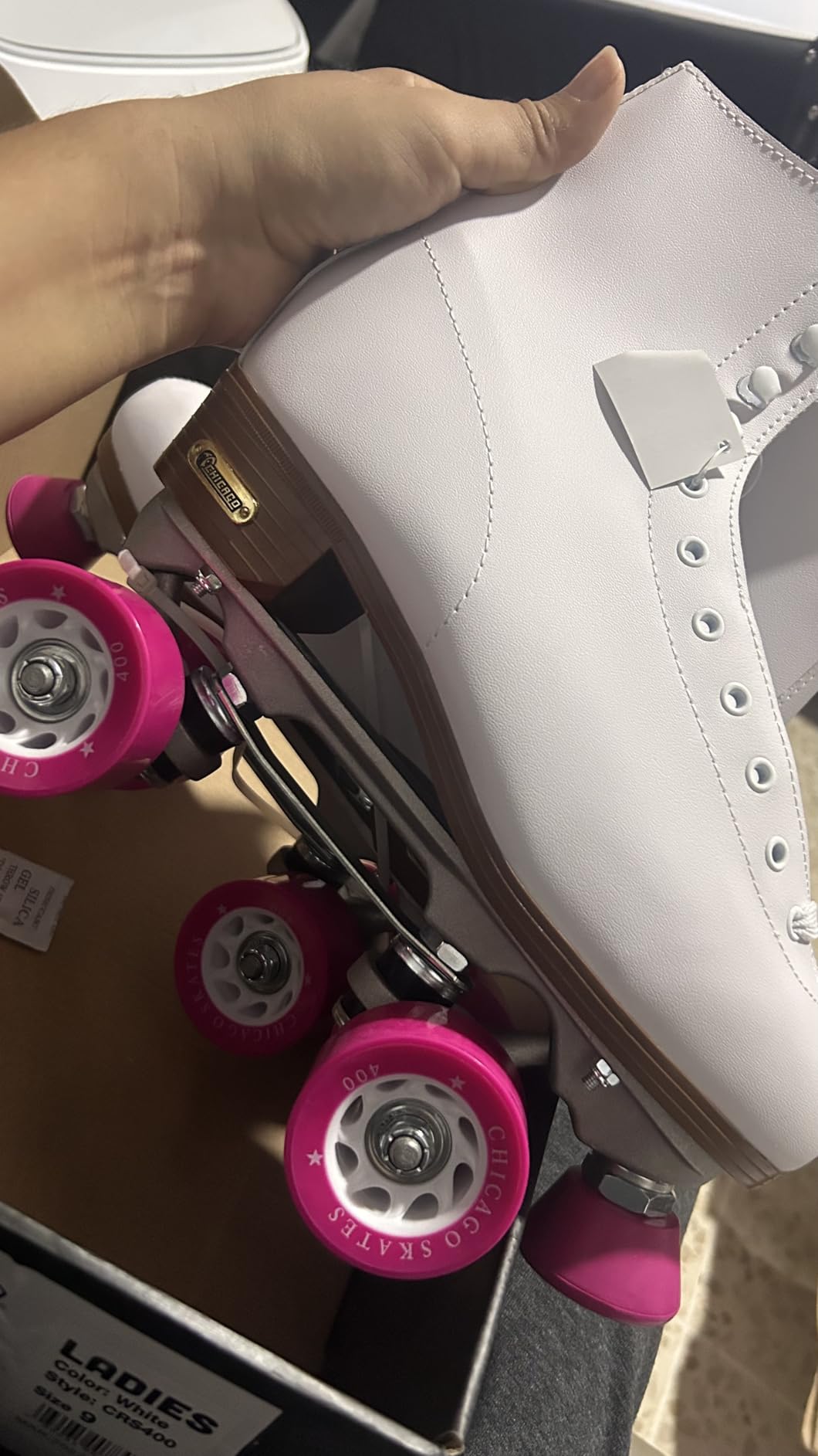 Chicago Skates Classic Quad Roller Skates for Women & Men - Durable & Top Performance, Adjustable High-Top Boots for Safe Indoor/Outdoor Roller Derby-60mm PU Wheels & Semi-Precision Bearings customer photo 1