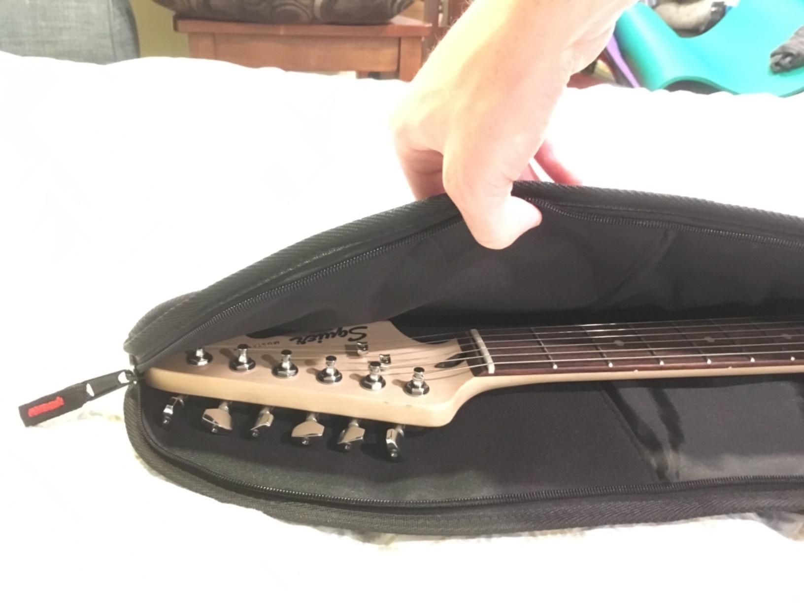 Gator Cases Foam Padded Electric Guitar Gig Bag, Fits Stratocaster and Telecaster Style Guitars up to 40.3
