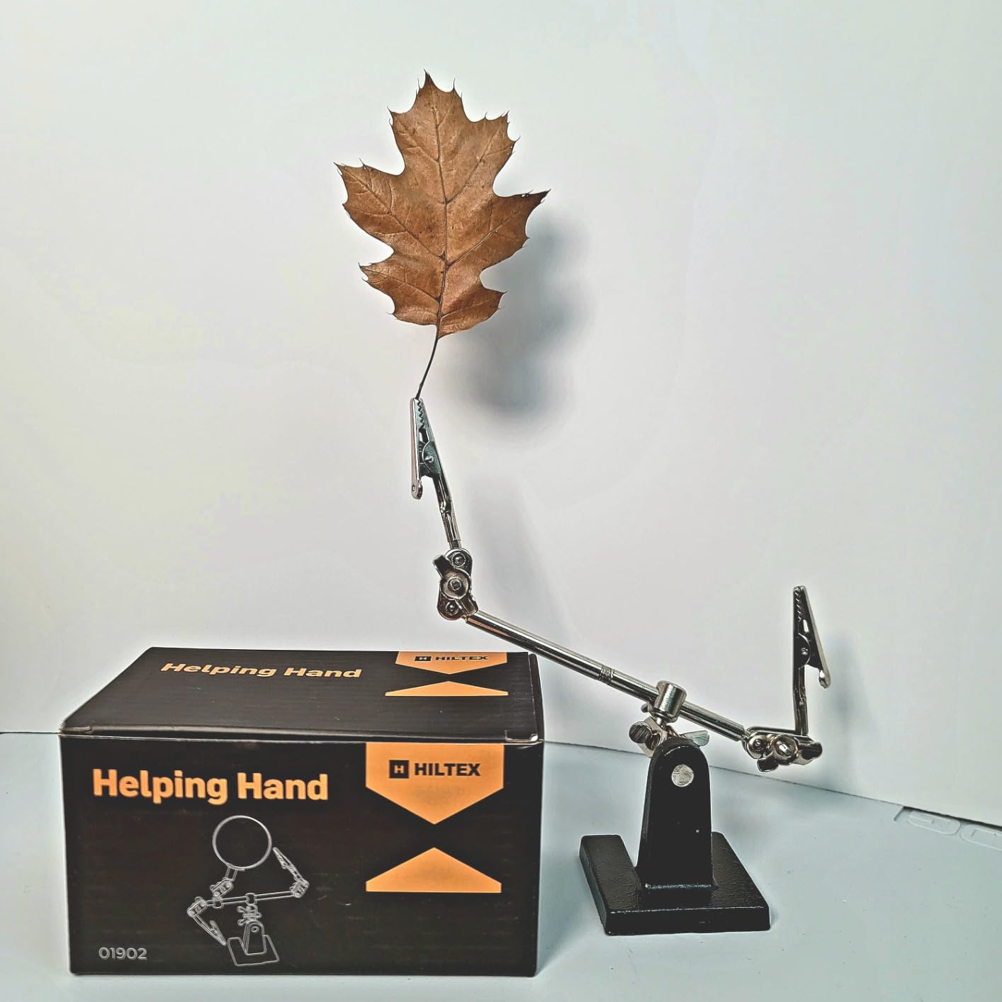 NEIKO 01902 Adjustable Helping Hand with Magnifying Glass, Third Hand Solder Aid, Soldering Wire Station Stand with Dual Alligator Clips and a Heavy Base, Beading & Jewelry Making Tools, Solder Holder customer photo 1