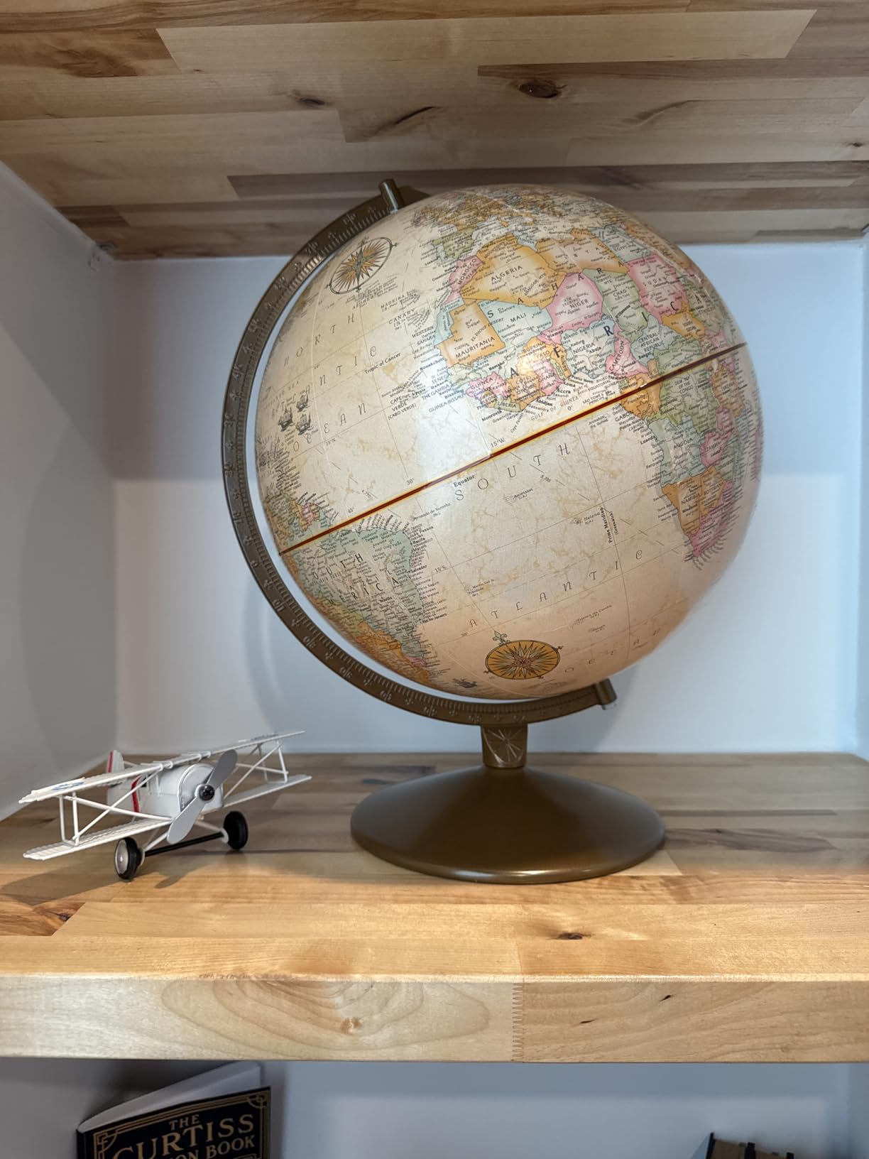 Replogle Globes Franklin World Globe, Antique Ocean, 12-Inch Diameter, Over 4,000 Place Names customer photo 1