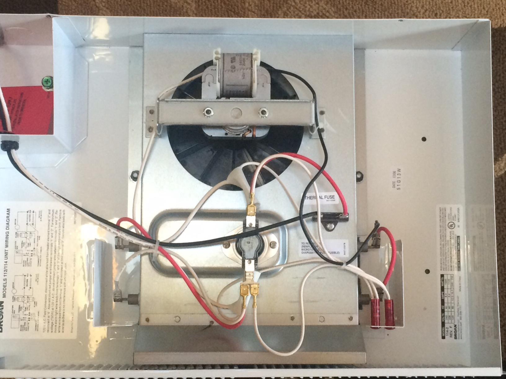 Broan-NuTone 114 Kickspace Fan-Forced Wall Heater Without Built-in Thermostat, White customer photo 1