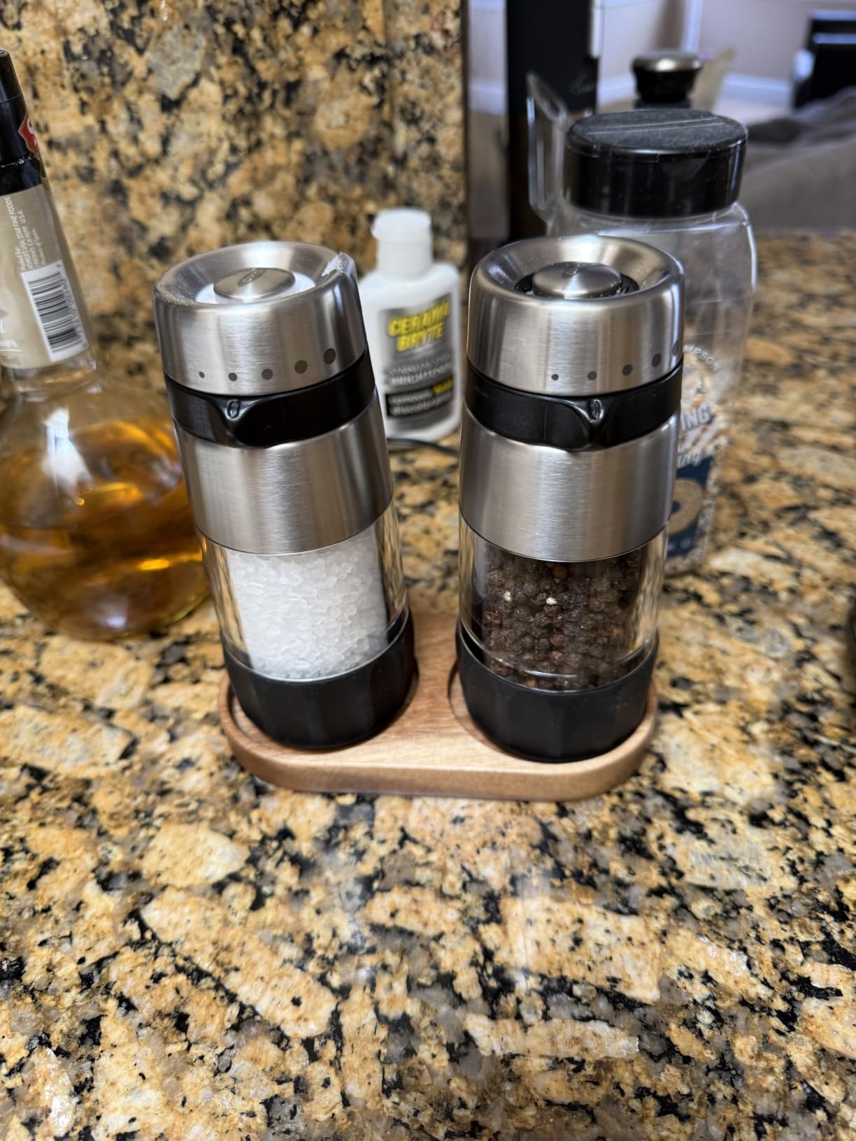 OXO Salt and Pepper Grinder Set, Stainless Steel customer photo 2