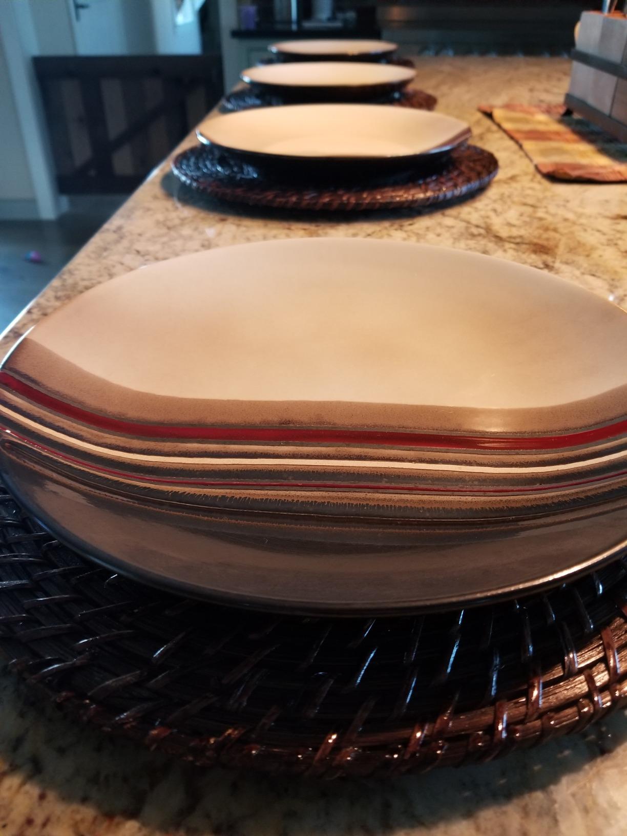 ChargeIt by Jay Rattan Charger Plates Hand Woven Round Brown, 13