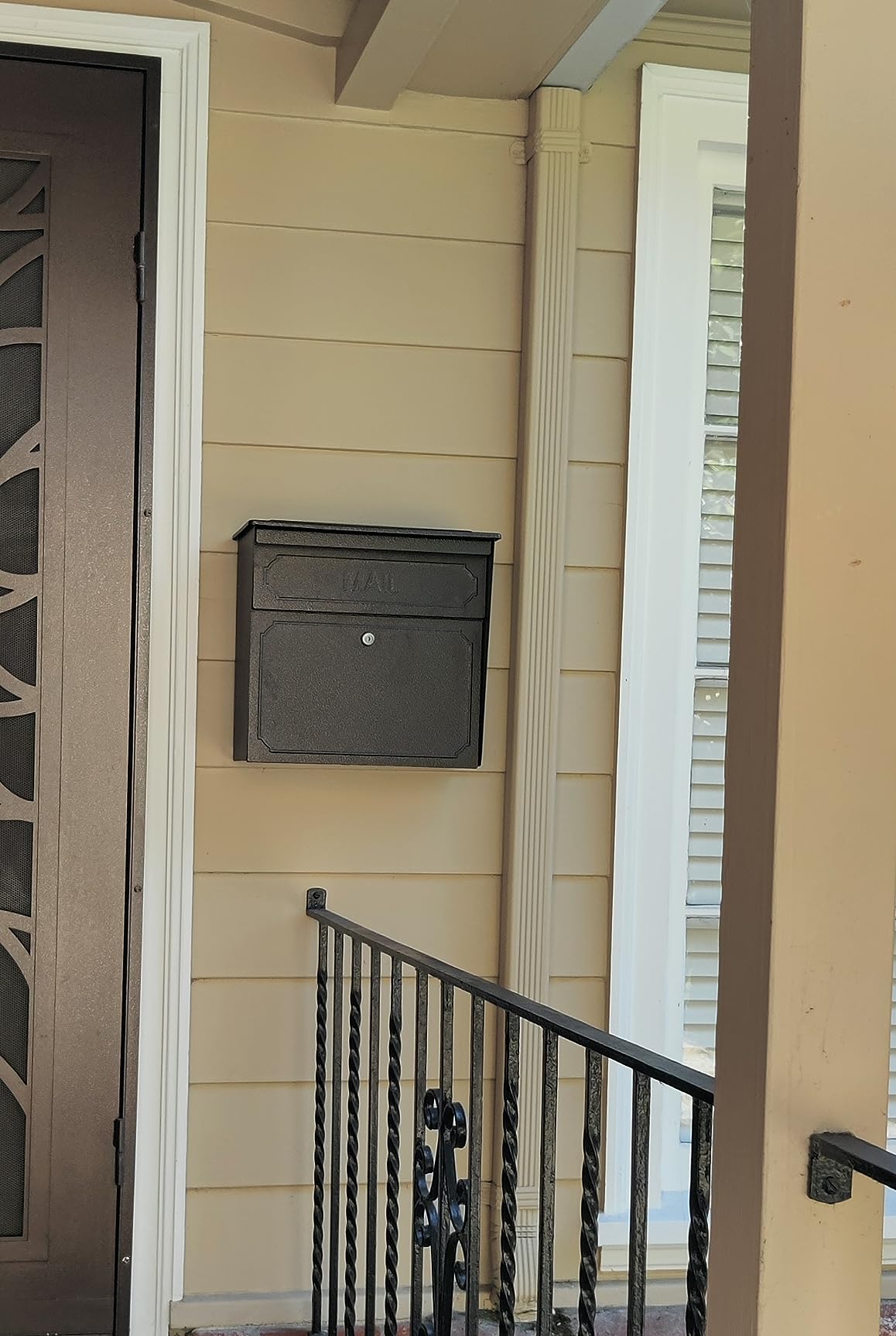 Mail Boss 7174 Townhouse, Bronze Wall Mount Decorative Locking Security Mailbox For Home,Medium customer photo 1
