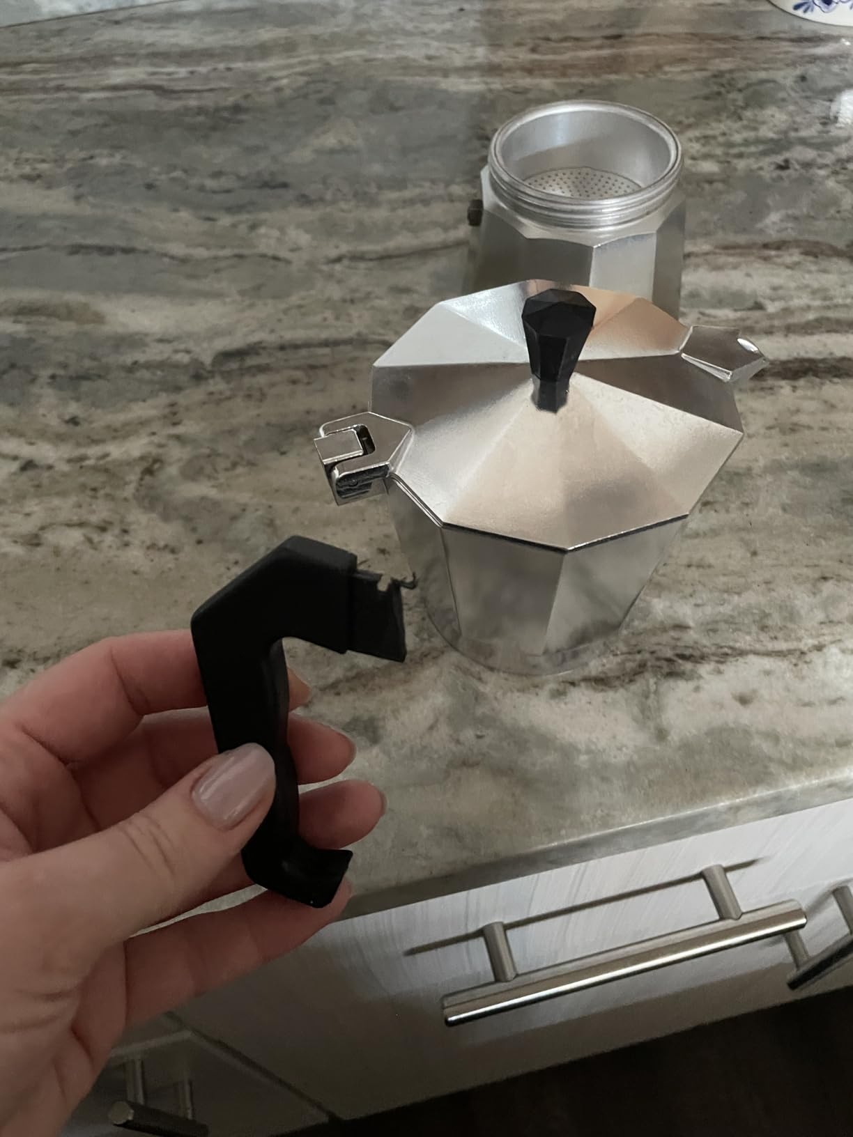 Primula Classic Stovetop Espresso and Coffee Maker, Moka Pot for Italian and Cuban Cafe Brewing, Greca Coffee Maker, Cafeteras, 6 Espresso Cups, Silver customer photo 2