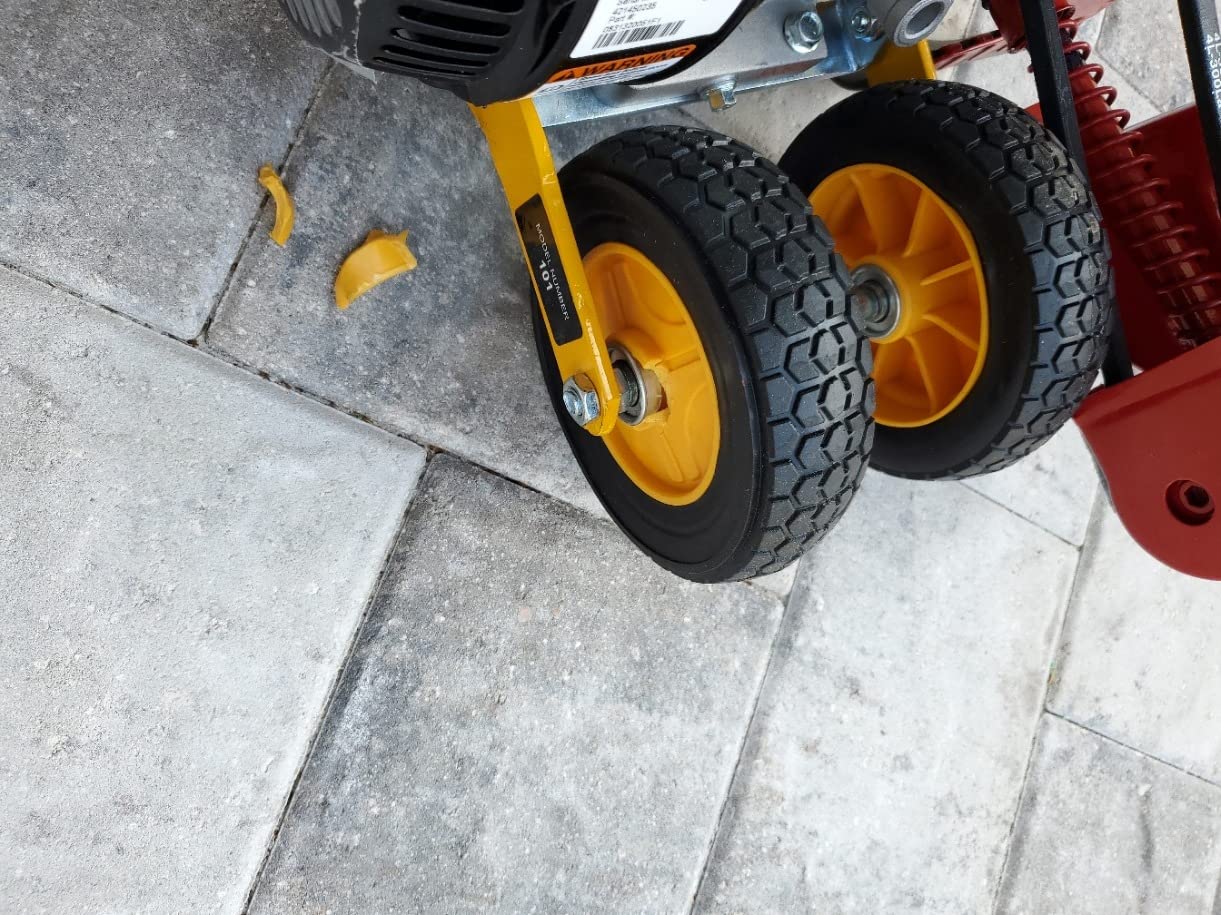 McLane 9 Inch Gas Powered Walk Behind Lawn Edger with 4 Rubber Wheels, 5.50 Gross Torque Engine and Spring Steel Blade, Powder Coat Finish, Red/Yellow customer photo 1