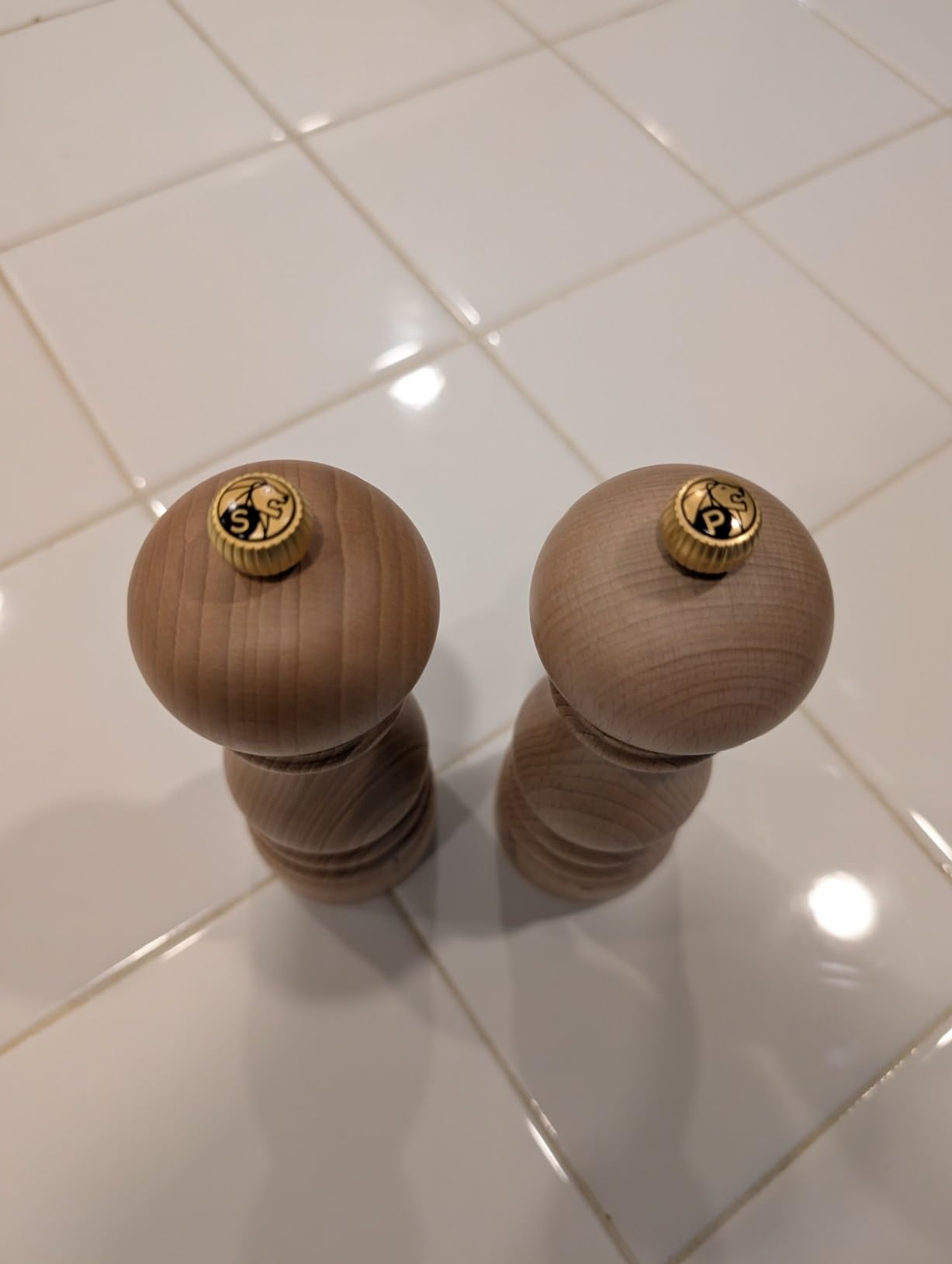 Peugeot - Paris u'Select Salt and Pepper Mill Set - Adjustable Grinders - Beechwood, Natural, 7in customer photo 1