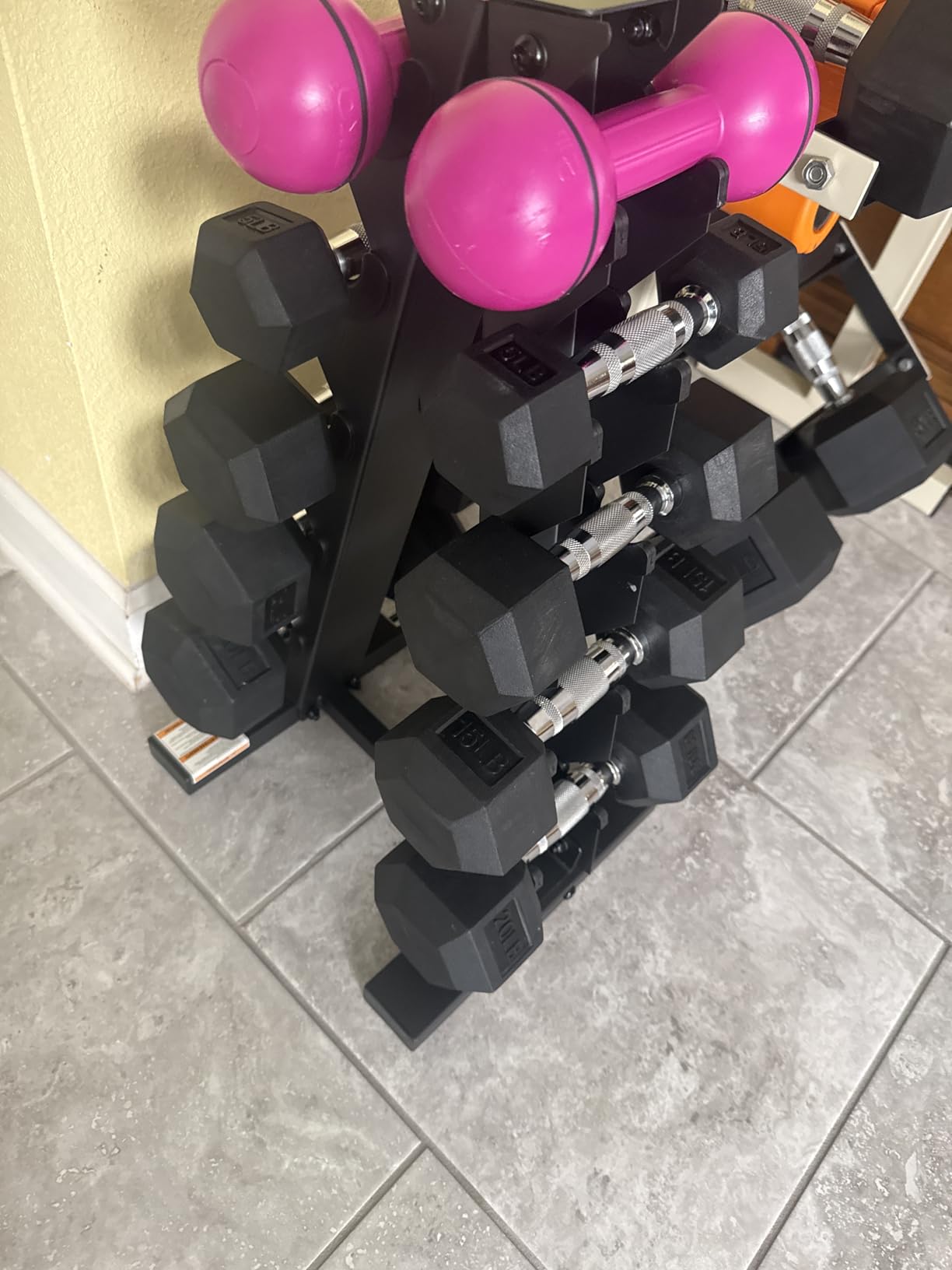 CAP A-Frame Dumbbell Weight Rack customer photo 2