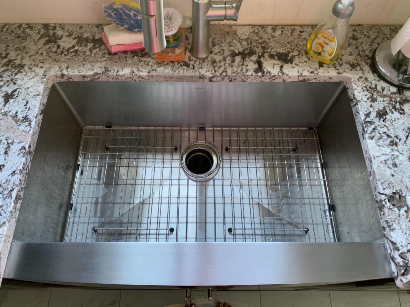 Kraus KHF200-33 Standart PRO Stainless Steel Sink 33 inch Farmhouse Apron Single Bowl 16 gauge customer photo 2