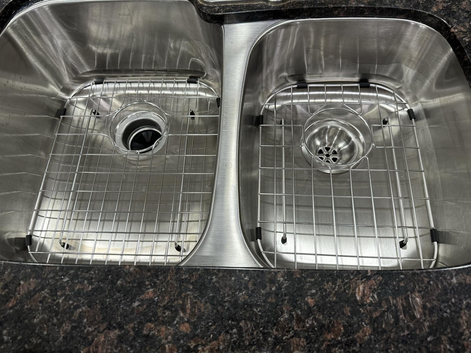 KRAUS Premier 32-inch Undermount 60/40 Double Bowl with Low Divider 18-Gauge Stainless Steel Kitchen Sink with Strainers, KBU24 customer photo 2