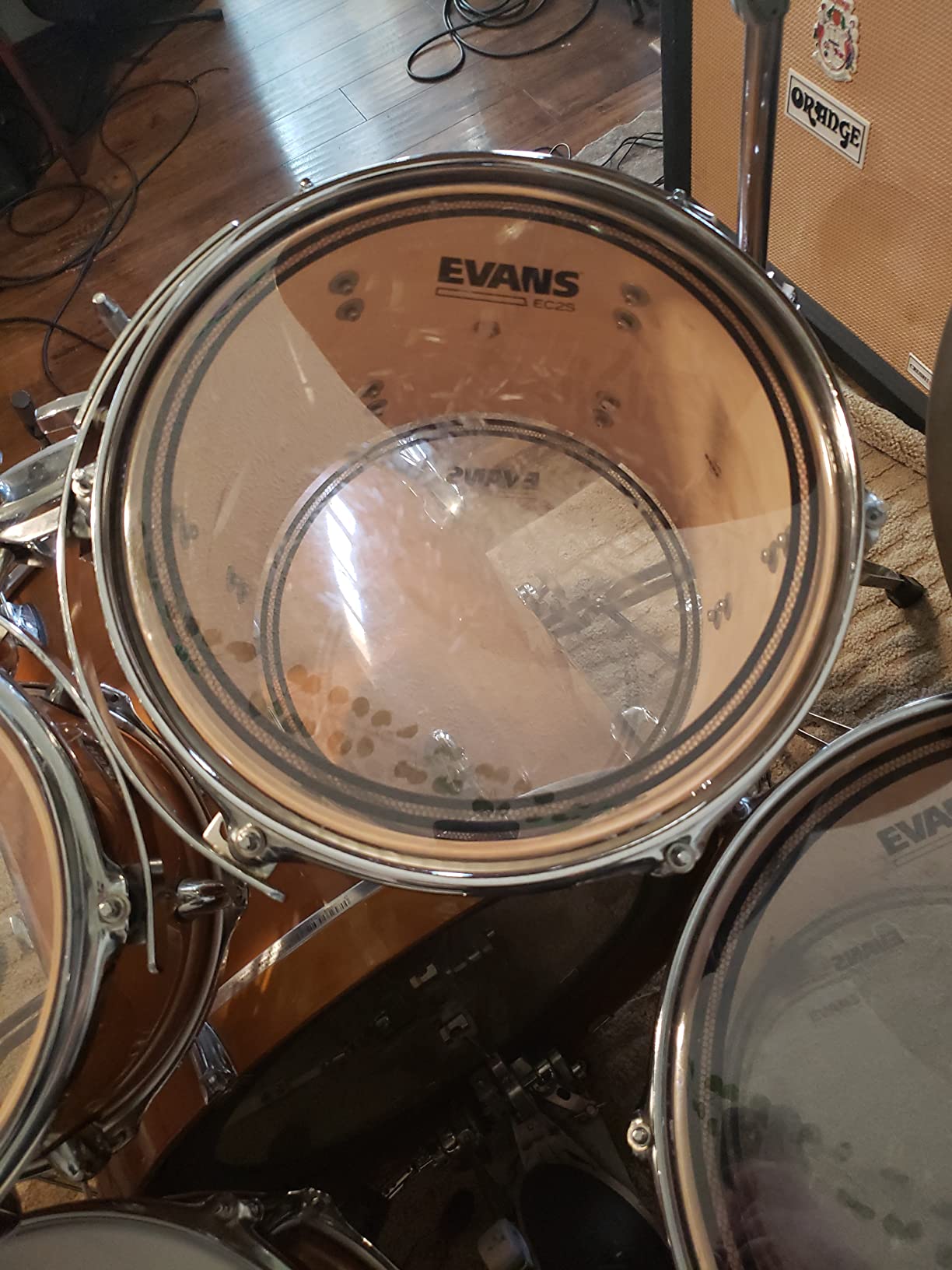 Evans EC2S Clear Rock Tompack Drum Heads 10