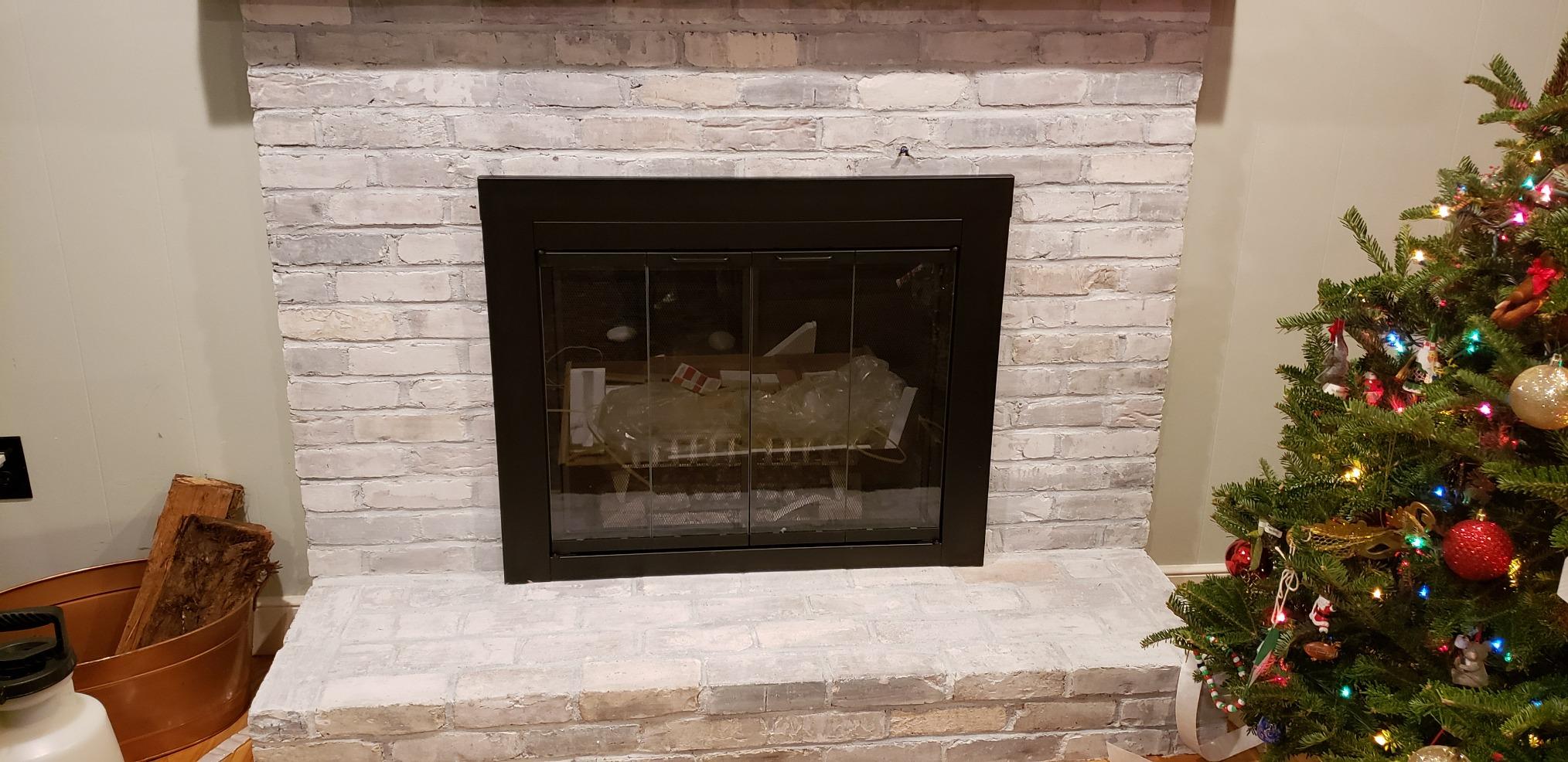 Pleasant Hearth AT-1001 Ascot Fireplace Screen, Black Medium customer photo 2