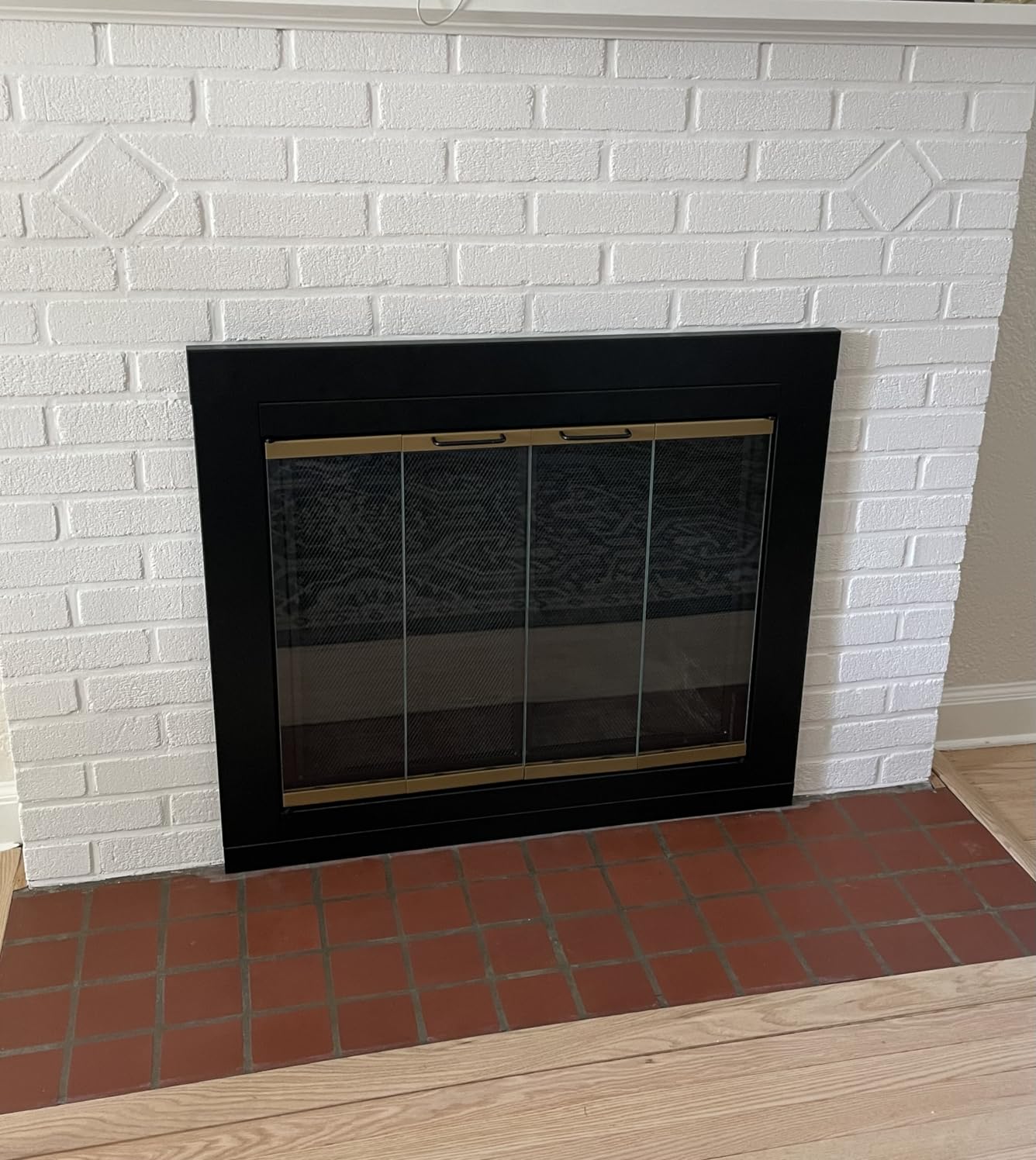 Pleasant Hearth Arrington Small Glass Fireplace Doors AR-1020 customer photo 1
