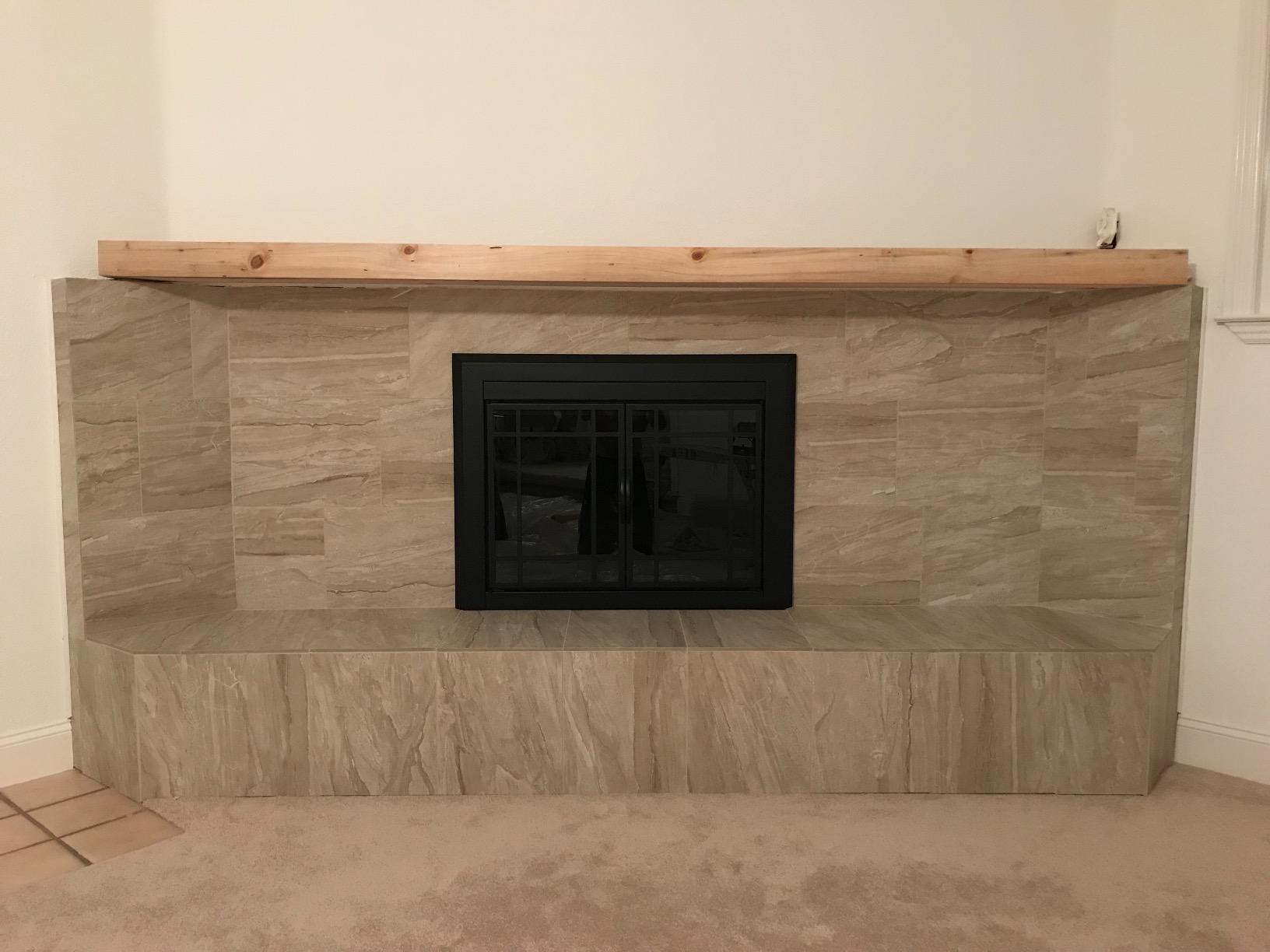 Easton Small Black Fireplace Glass Door customer photo 2