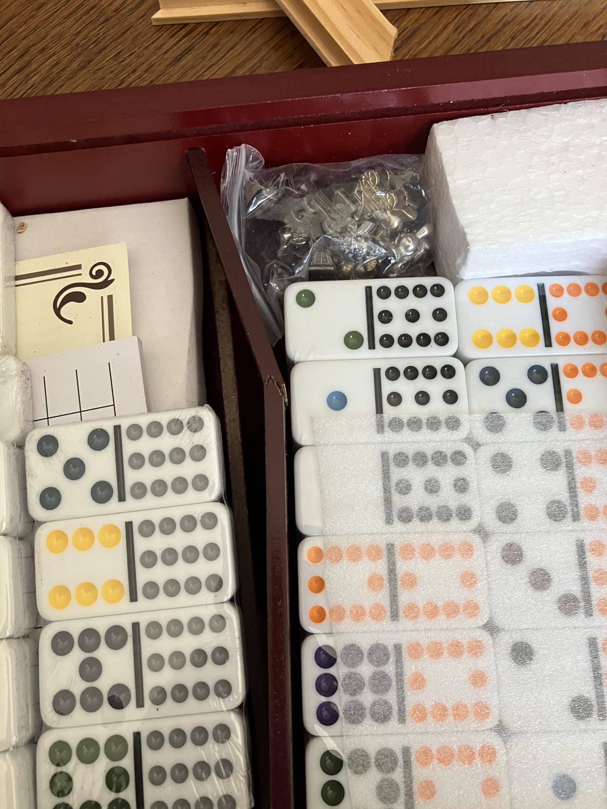 Front Porch Classics | Mexican Train Domino Set in Wooden Collector Box from Front Porch Classics for 2 to 8 Players Ages 8 and Up customer photo 1